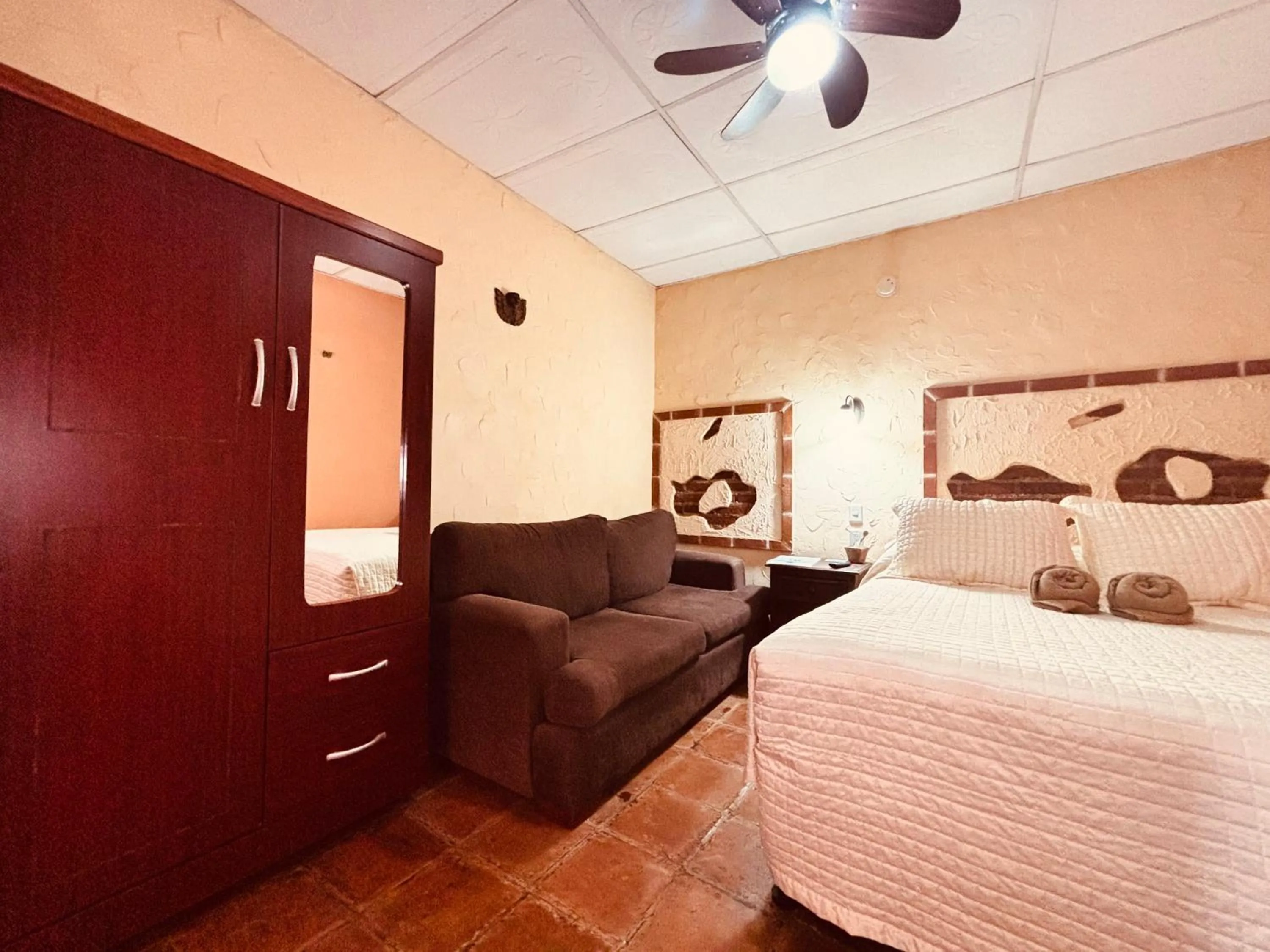 Bed in Hotel Chilero Y Café