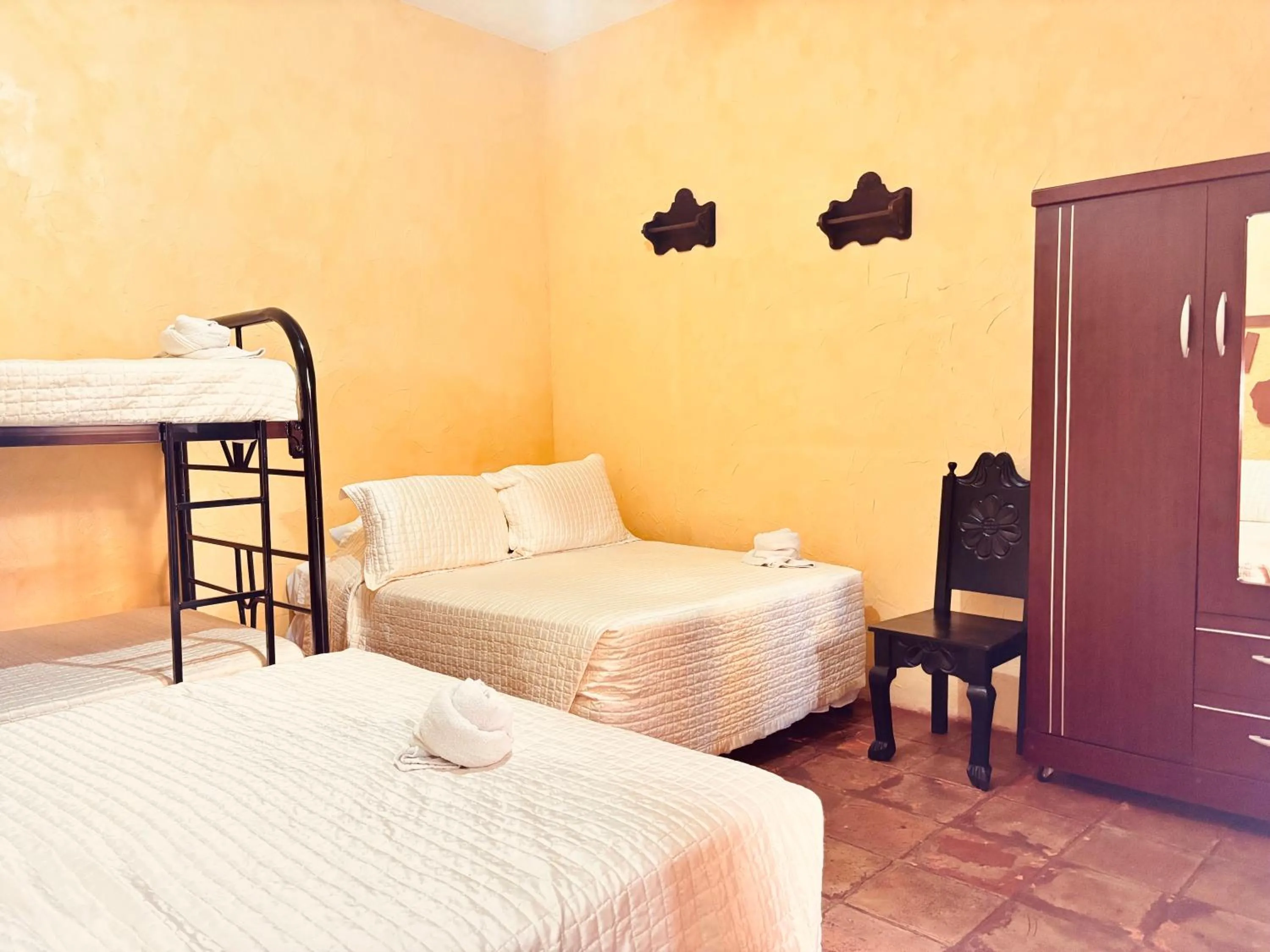 Bed in Hotel Chilero Y Café