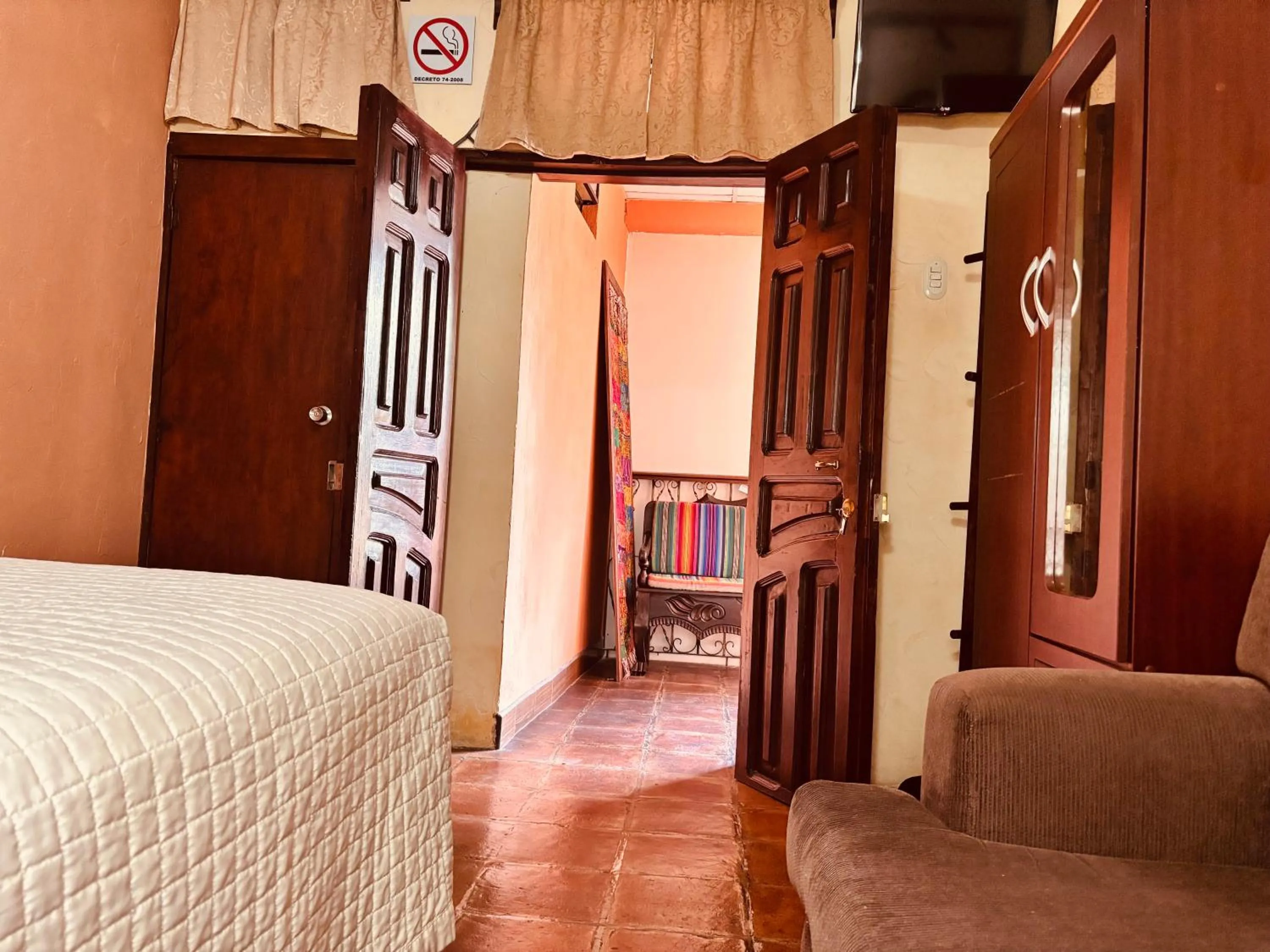 Bed in Hotel Chilero Y Café