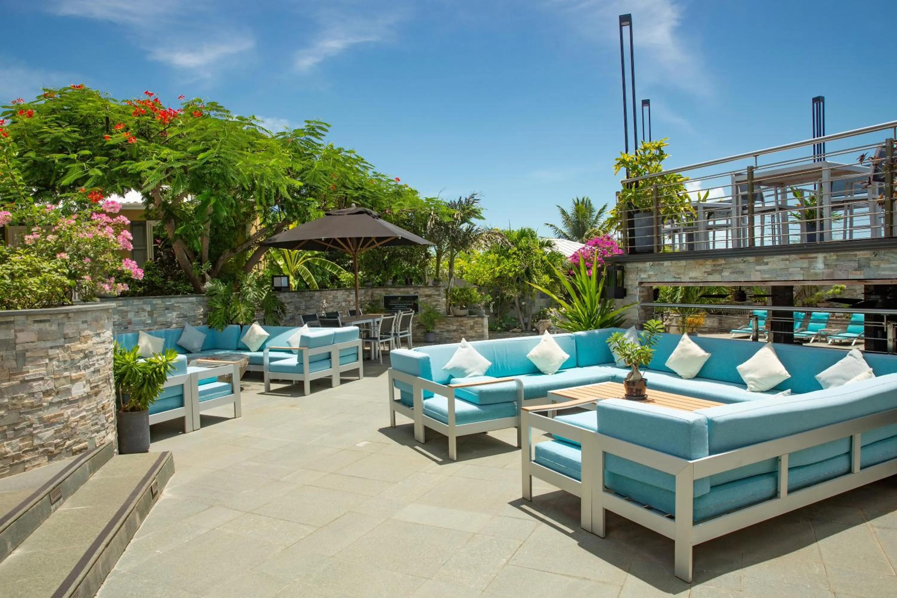 Balcony/Terrace in Kokomo Botanical Resort - Caribbean Family Cottages