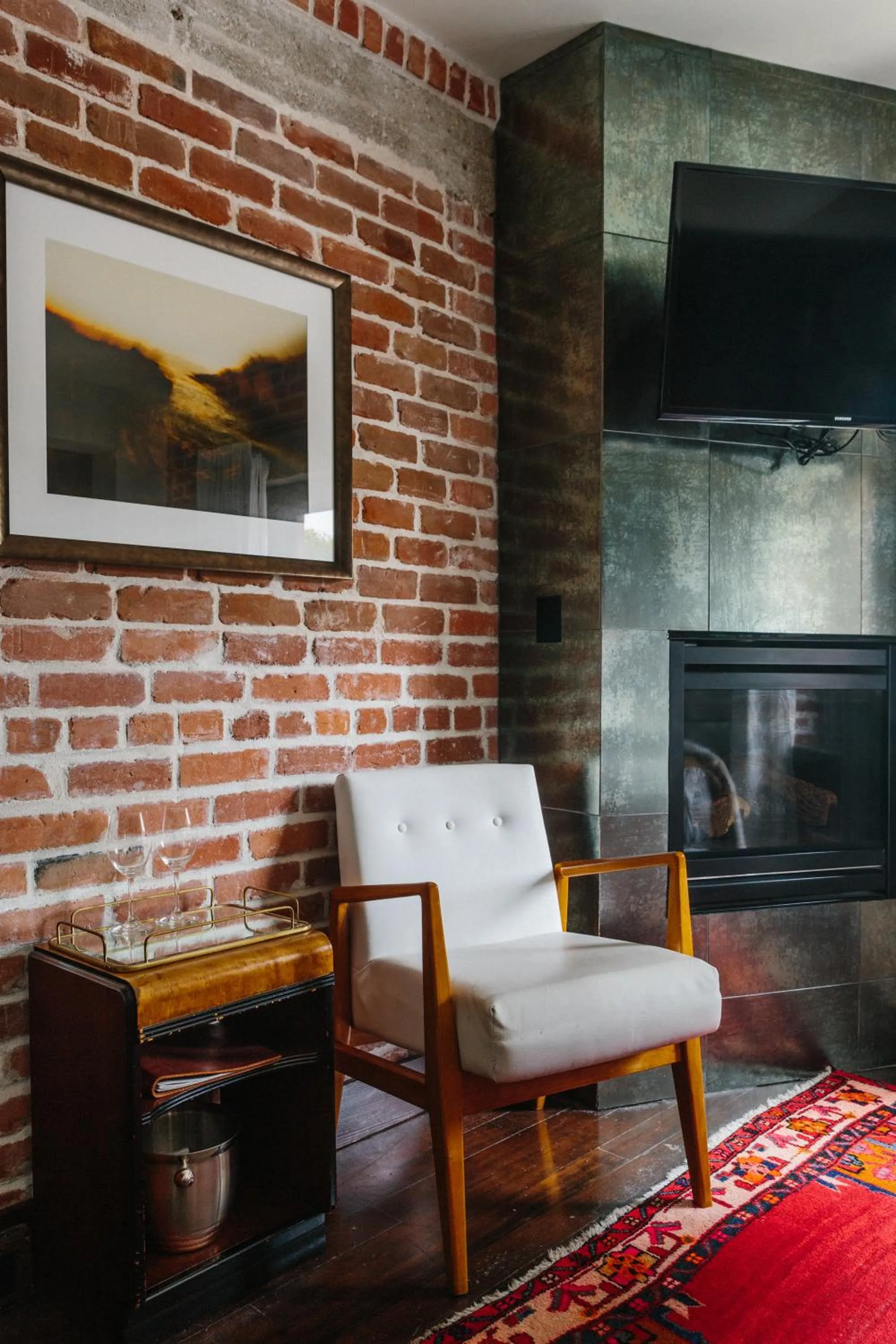 fireplace in Granada Hotel & Bistro