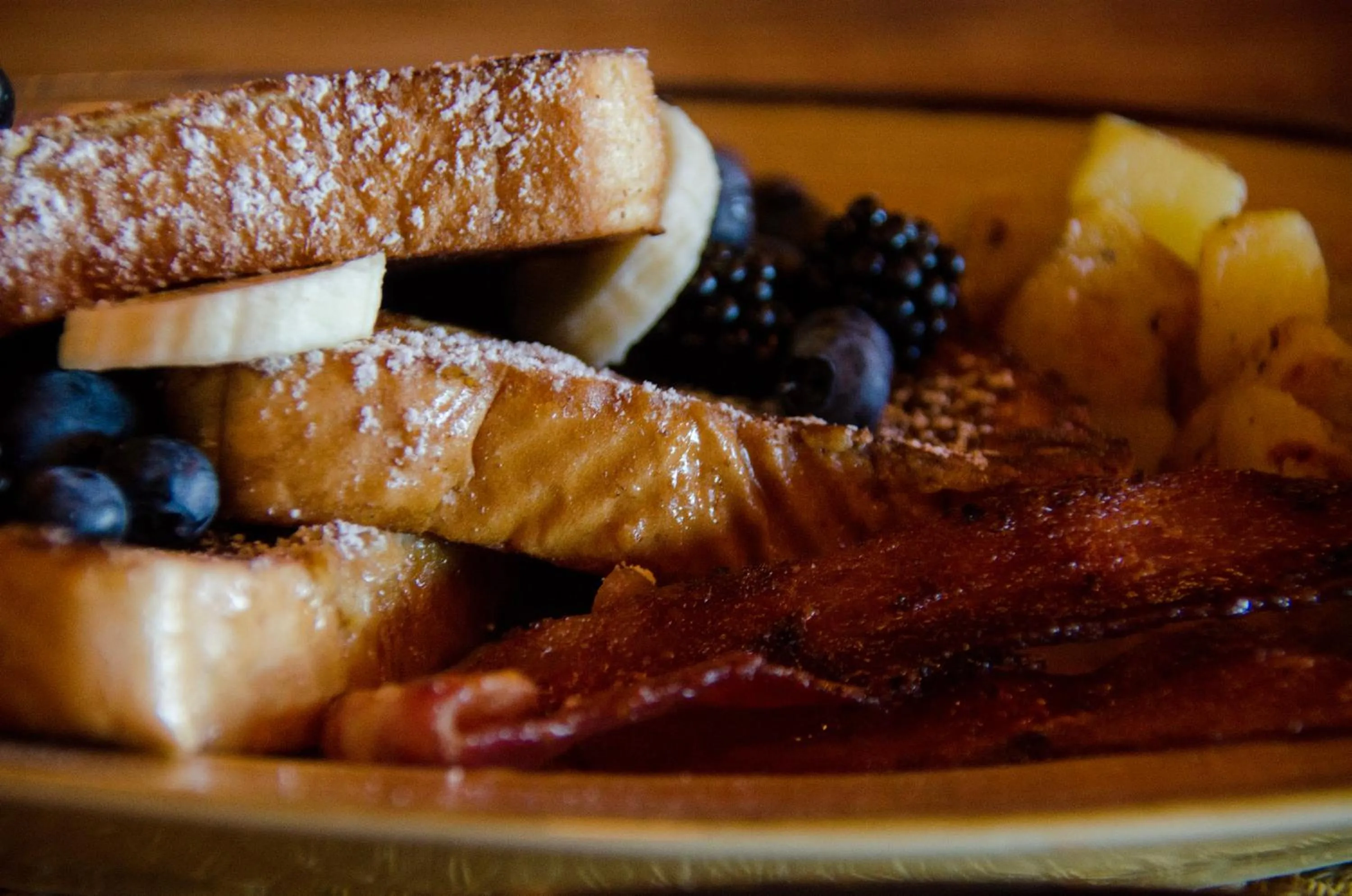 Food close-up in The Fraser River's Edge B&B Lodge