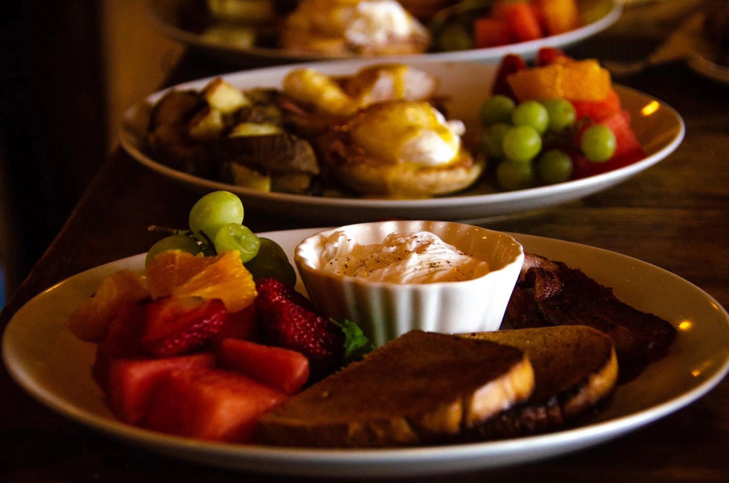 Food close-up in The Fraser River's Edge B&B Lodge
