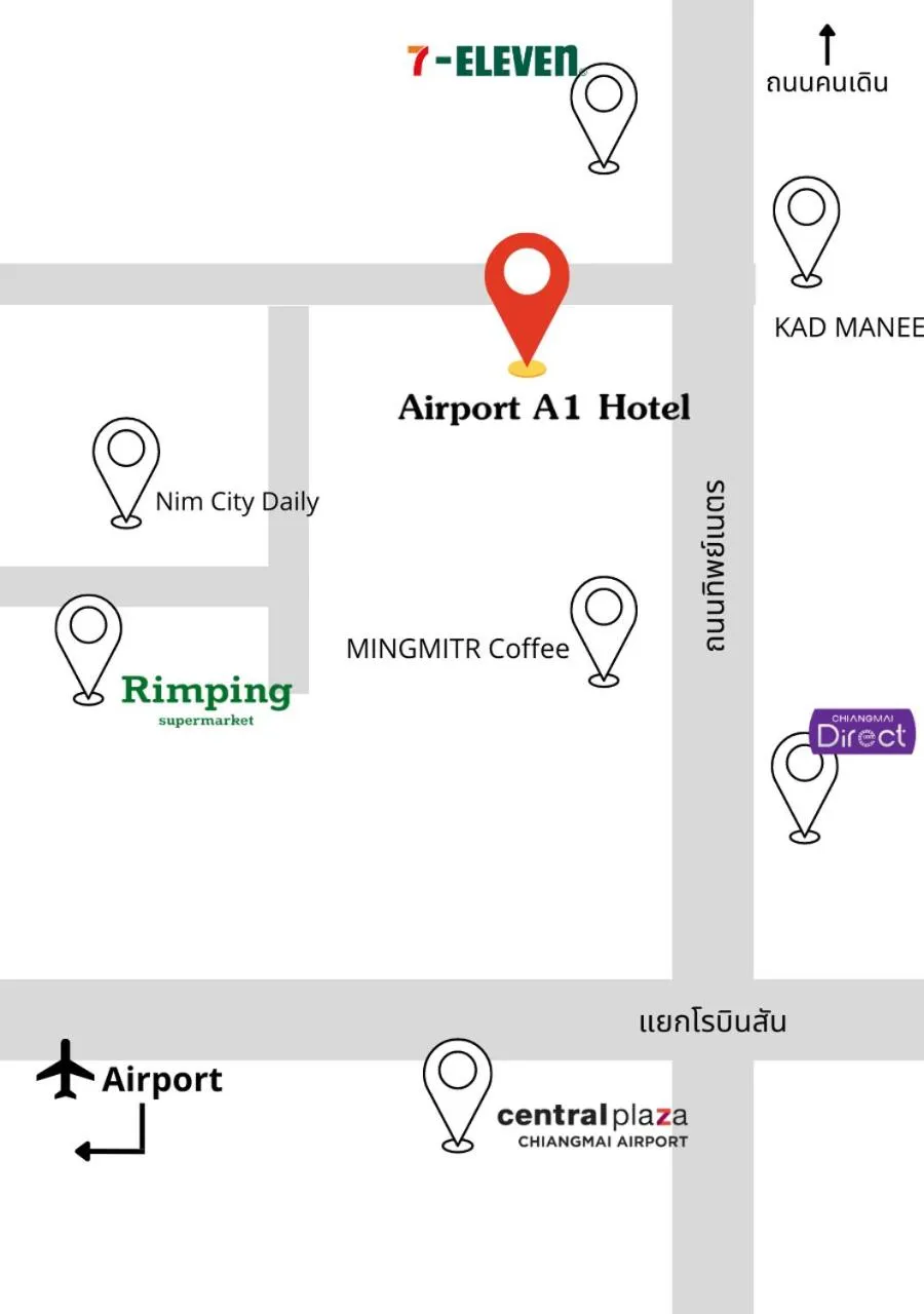 Floor plan in Airport A1 Hotel