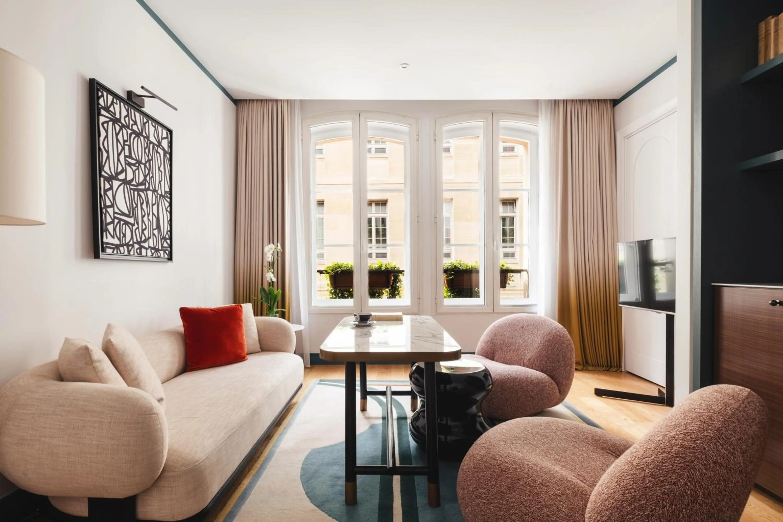 Bedroom in Hôtel Bel Ami