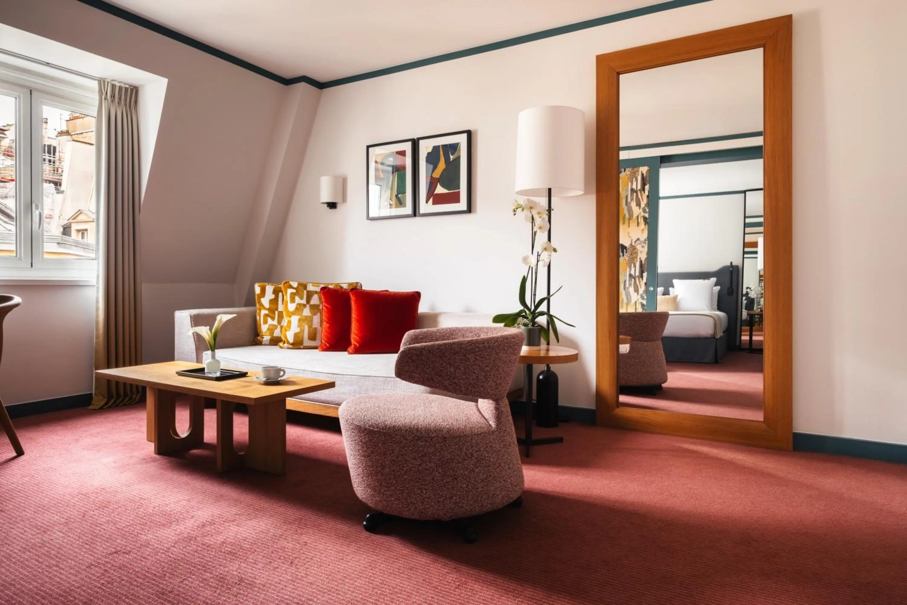 Bedroom in Hôtel Bel Ami