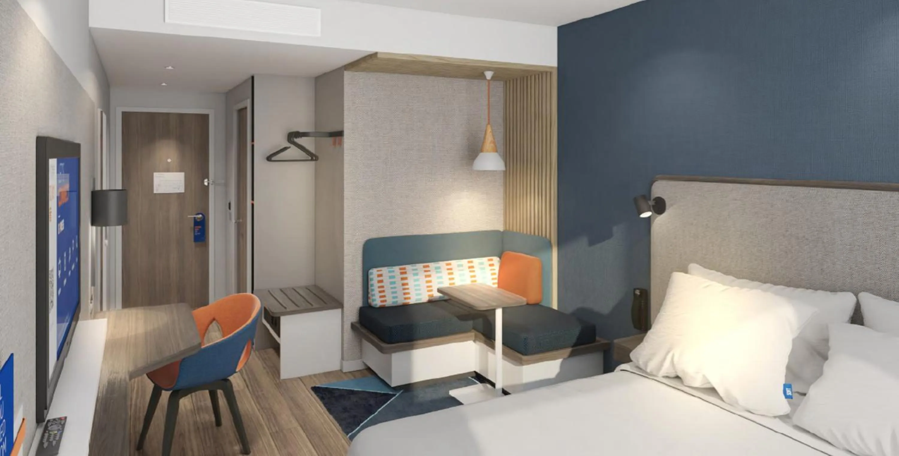 Photo of the whole room, Bed in Holiday Inn Express Shanghai Huijin by IHG