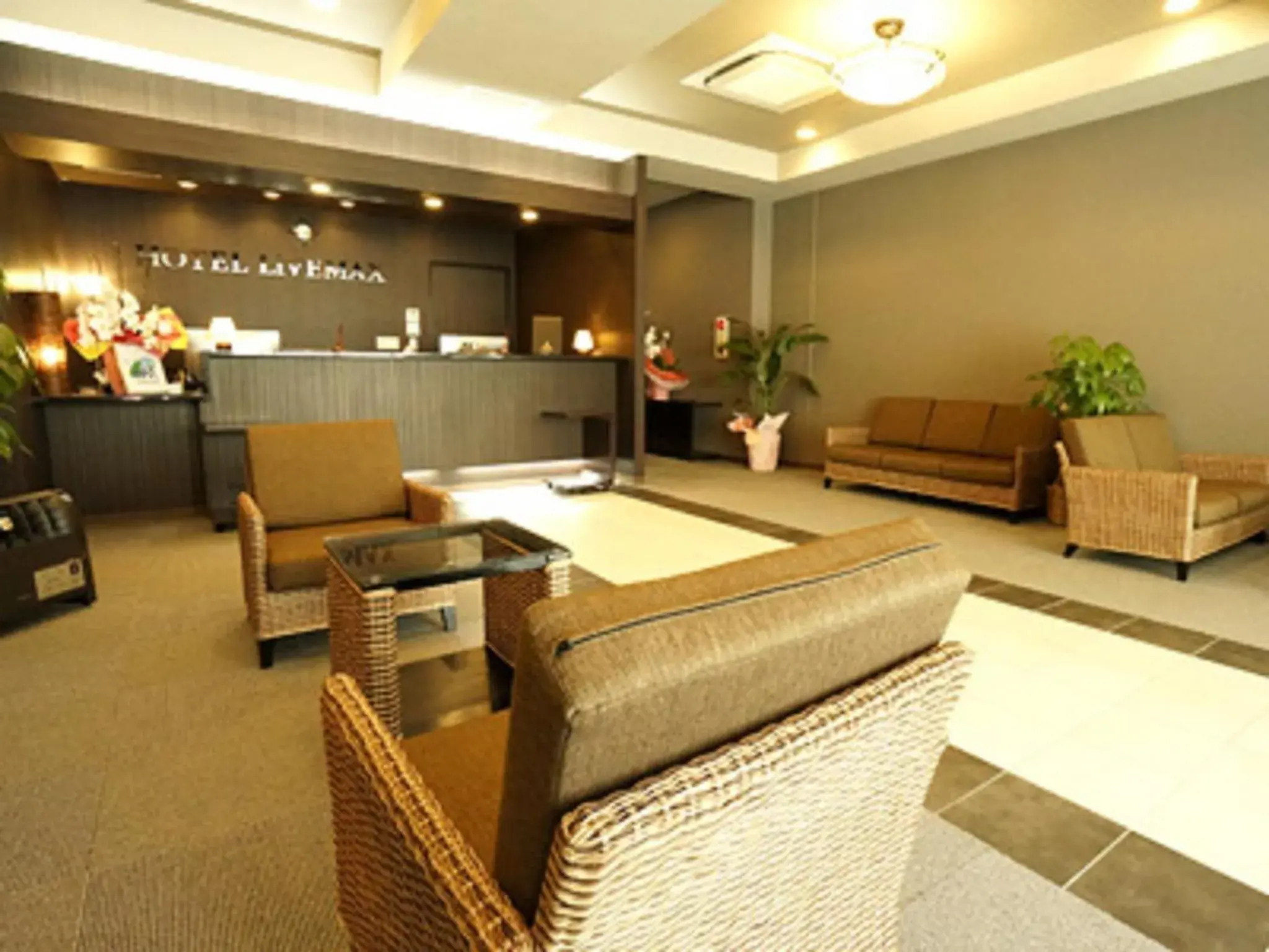 Lobby or reception in HOTEL LiVEMAX Himeji Ekimae Lobby or reception in HOTEL LiVEMAX Himeji Ekimae