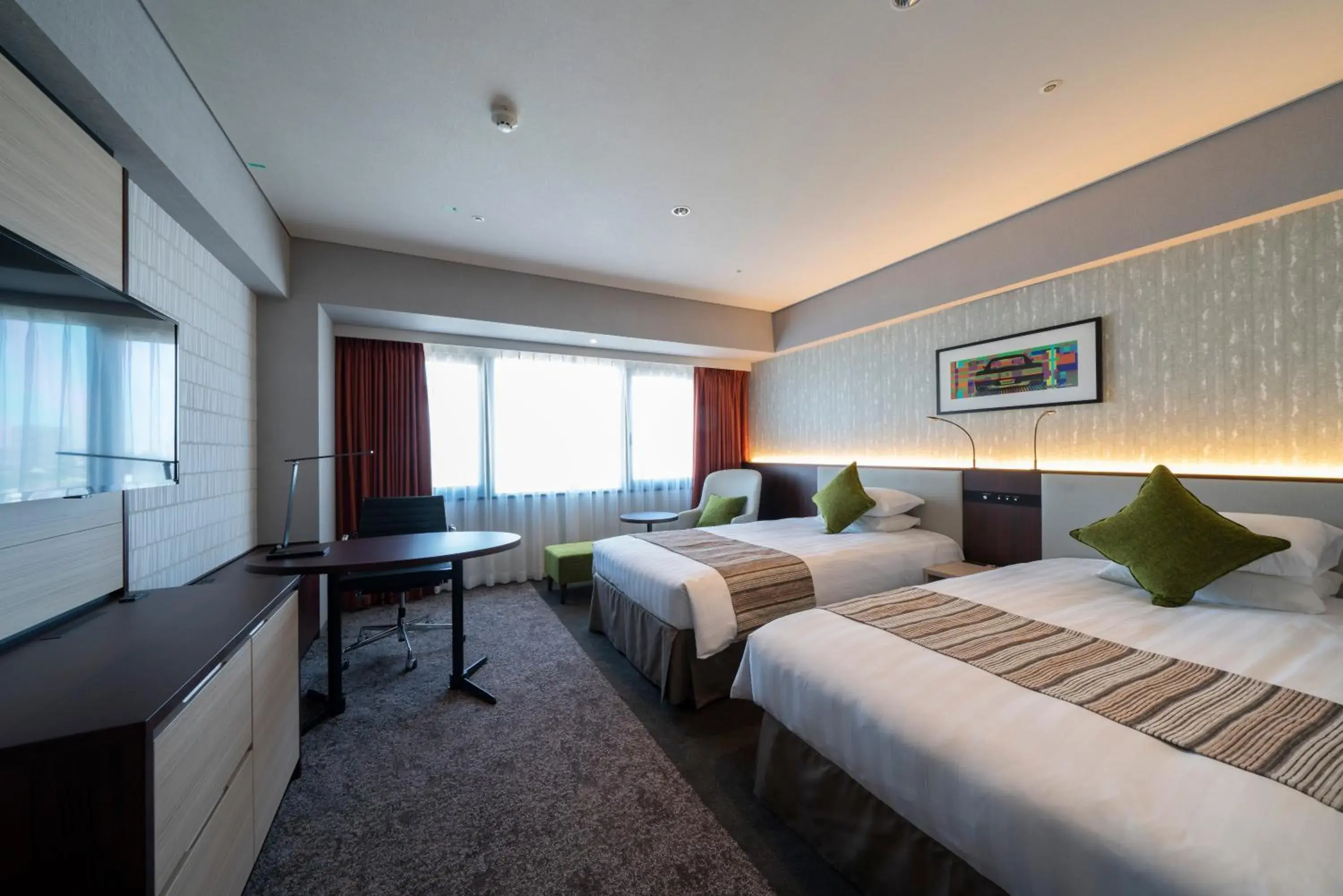 Bed in Meitetsu Toyota Hotel Bed in Meitetsu Toyota Hotel