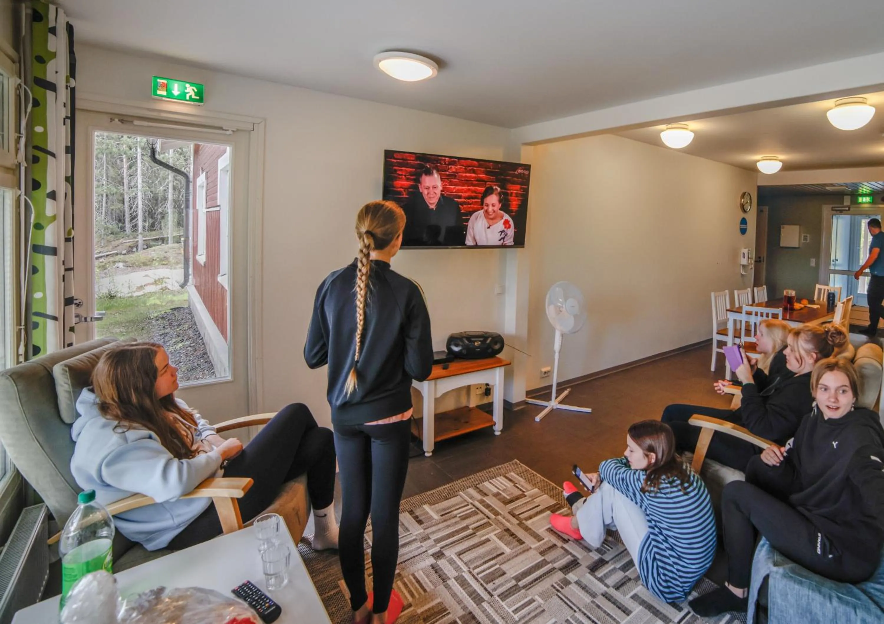Communal lounge/ TV room in Marttinen