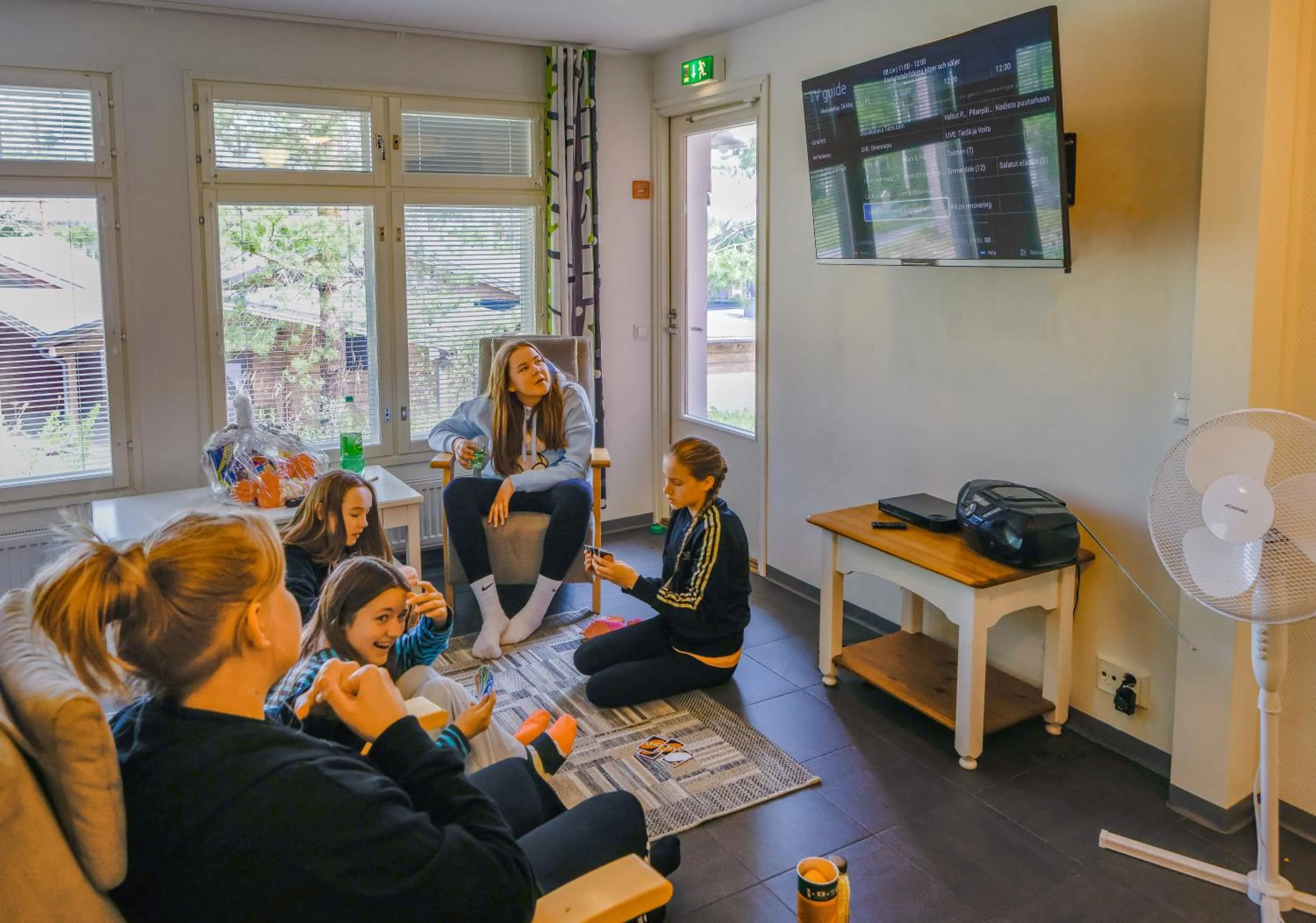Communal lounge/ TV room in Marttinen