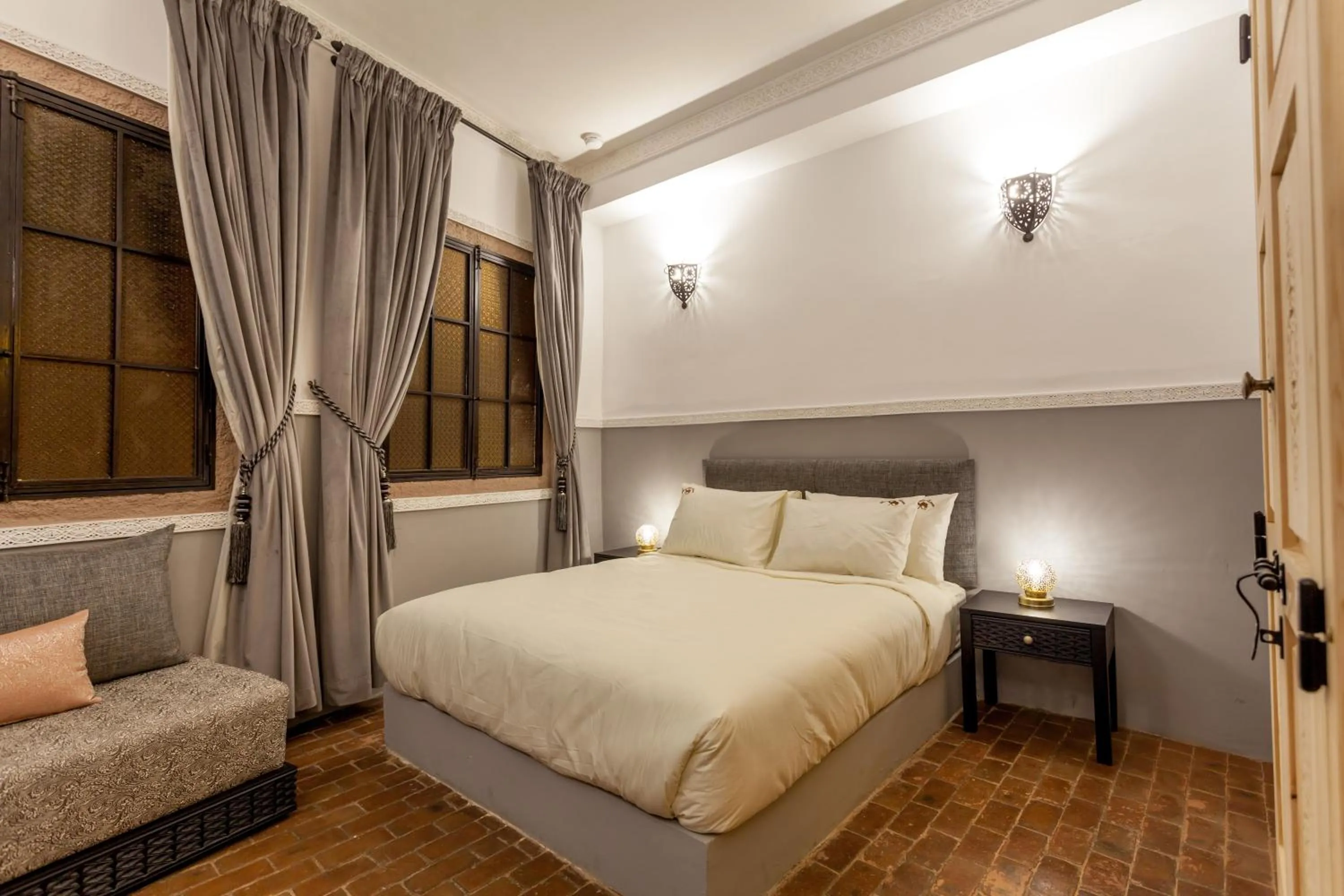 Bed in Riad Hart Essoura