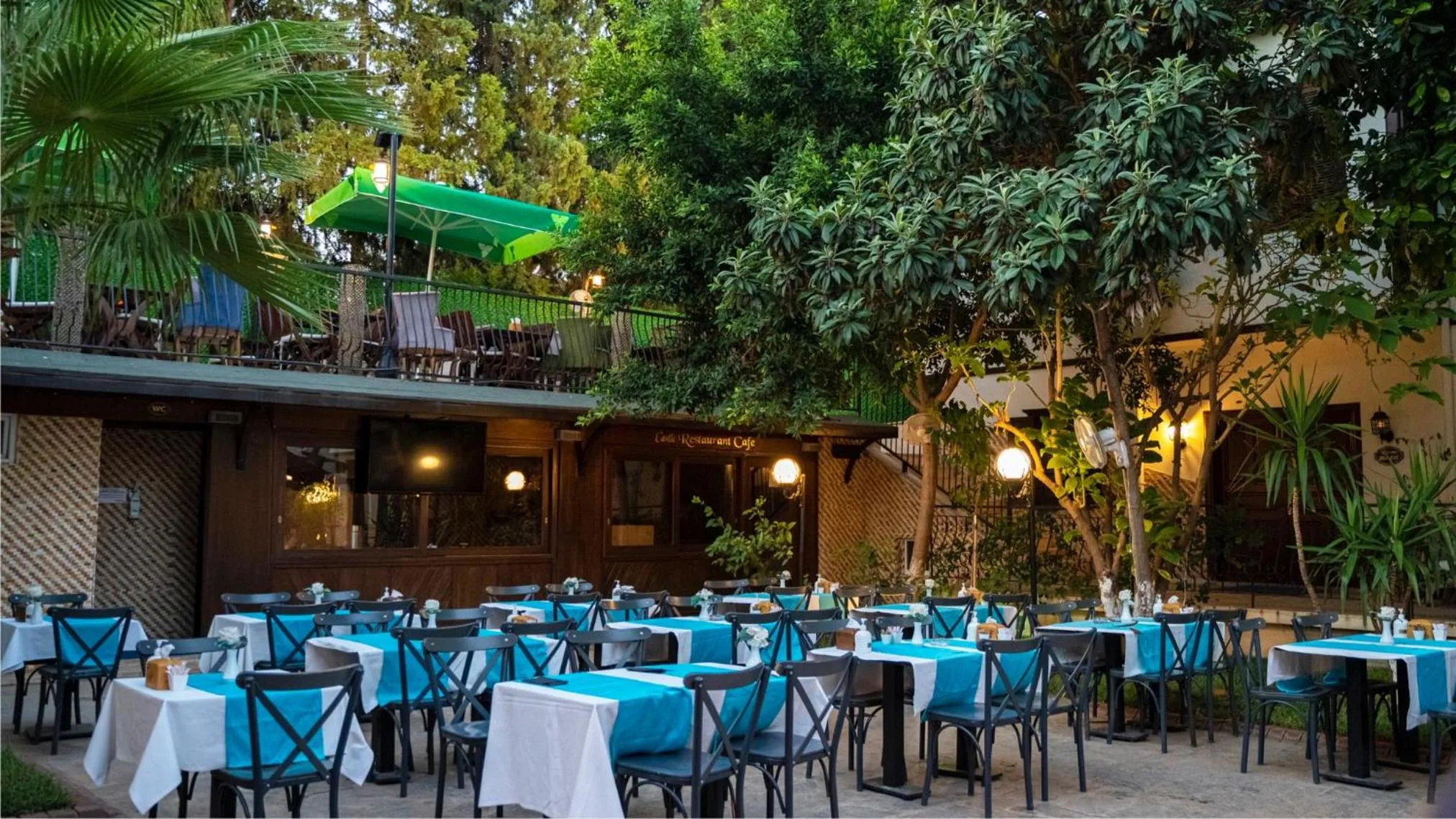 Patio in Castle Old Town Hotel