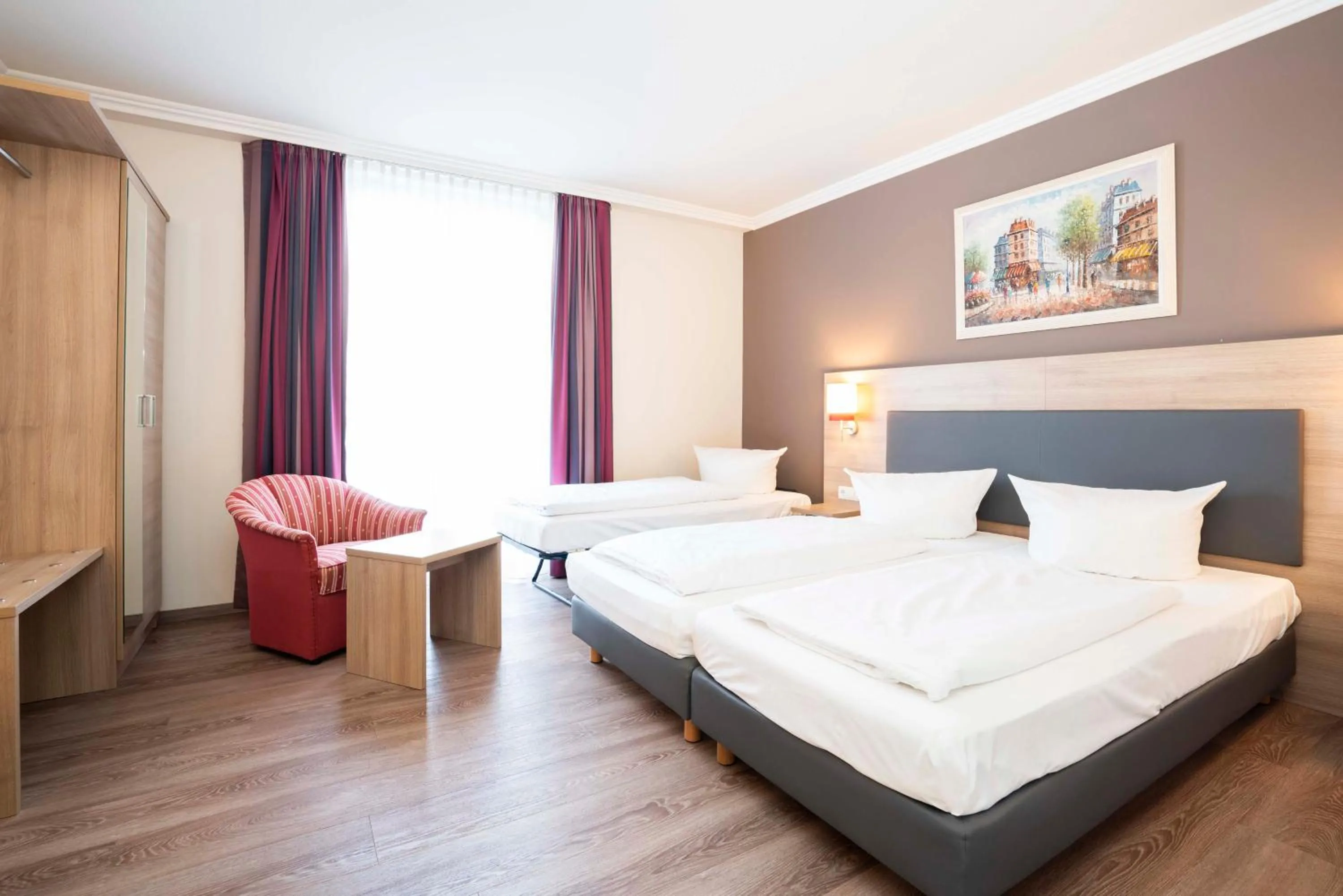 Bed in Hotel Rosenhof bei Bamberg