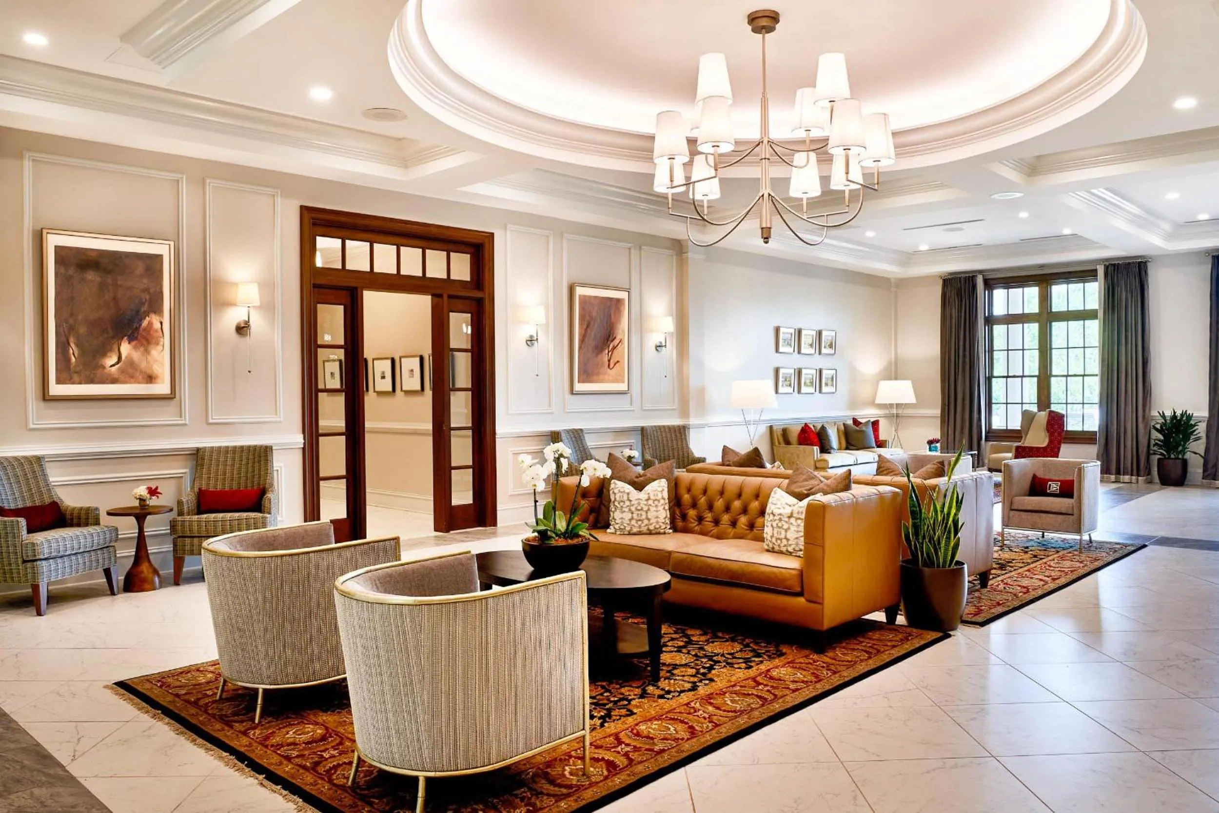 Seating area in The Inn at Elon