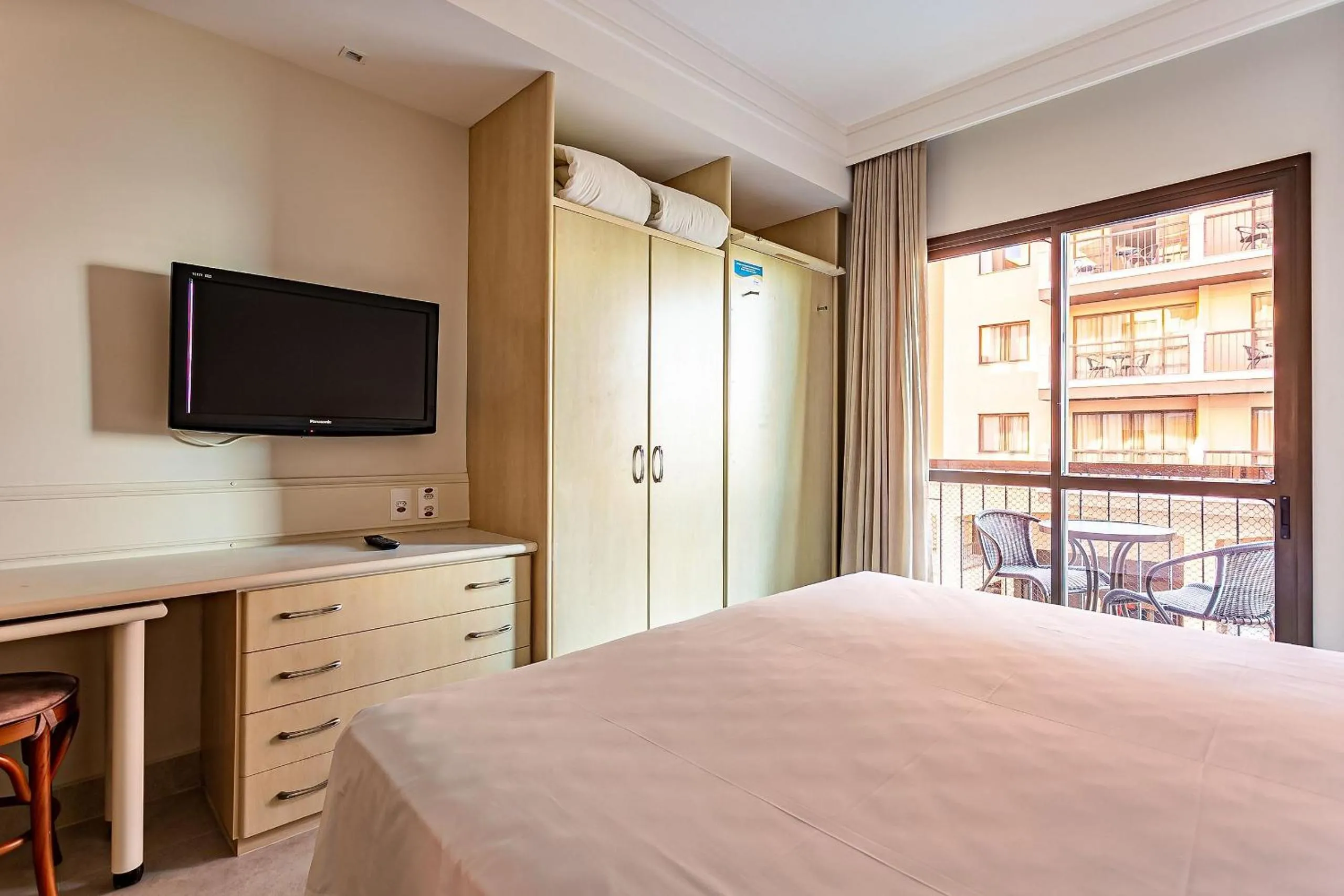 Bed in Estúdios Modernos em Resort pé na areia - Jurerê Beach Village JBVJR