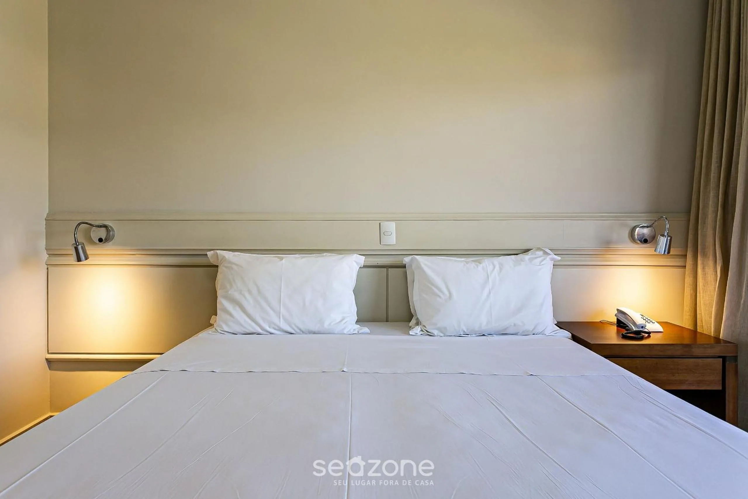 Bed in Estúdios Modernos em Resort pé na areia - Jurerê Beach Village JBVJR