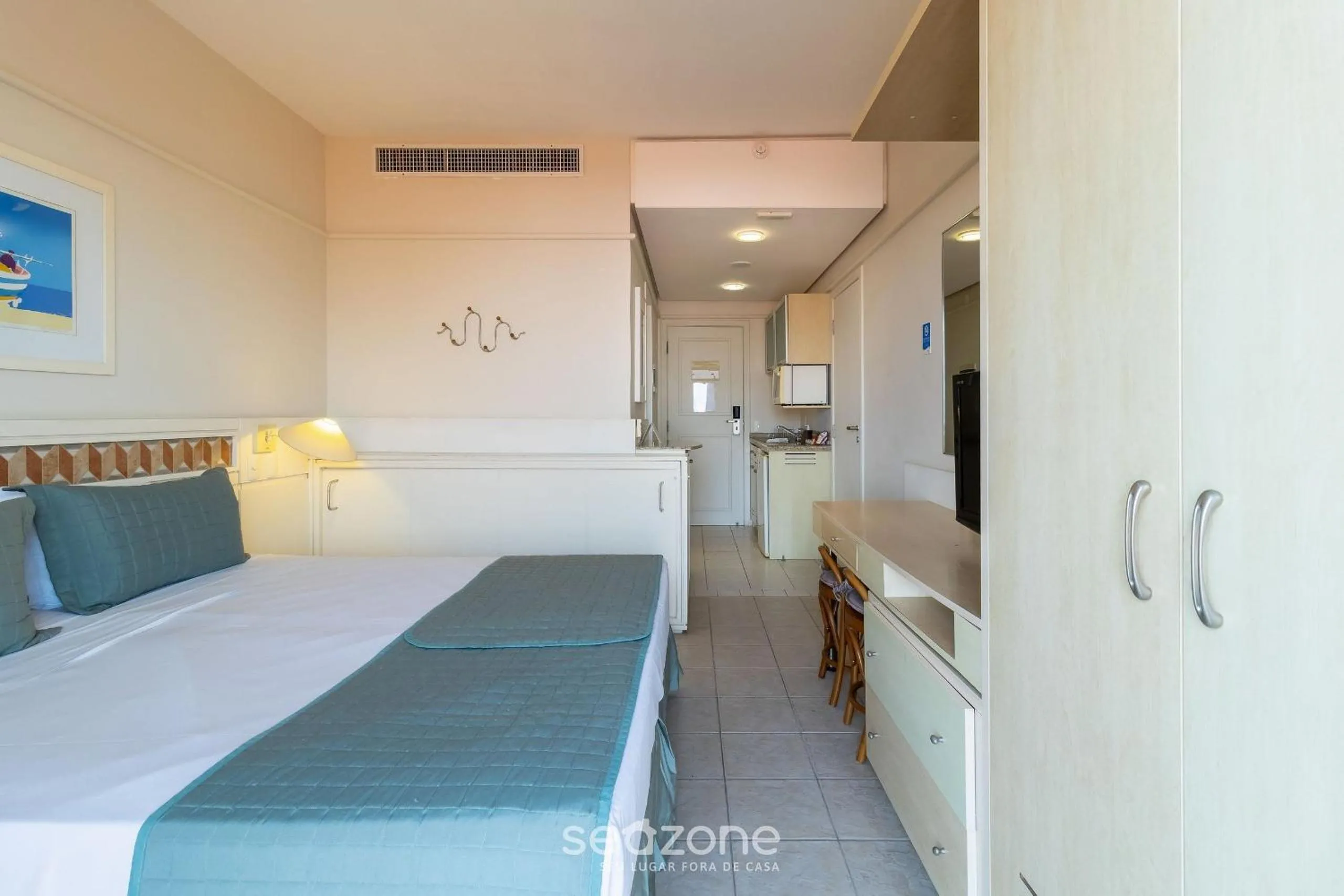 Bed in Estúdios Modernos em Resort pé na areia - Jurerê Beach Village JBVJR