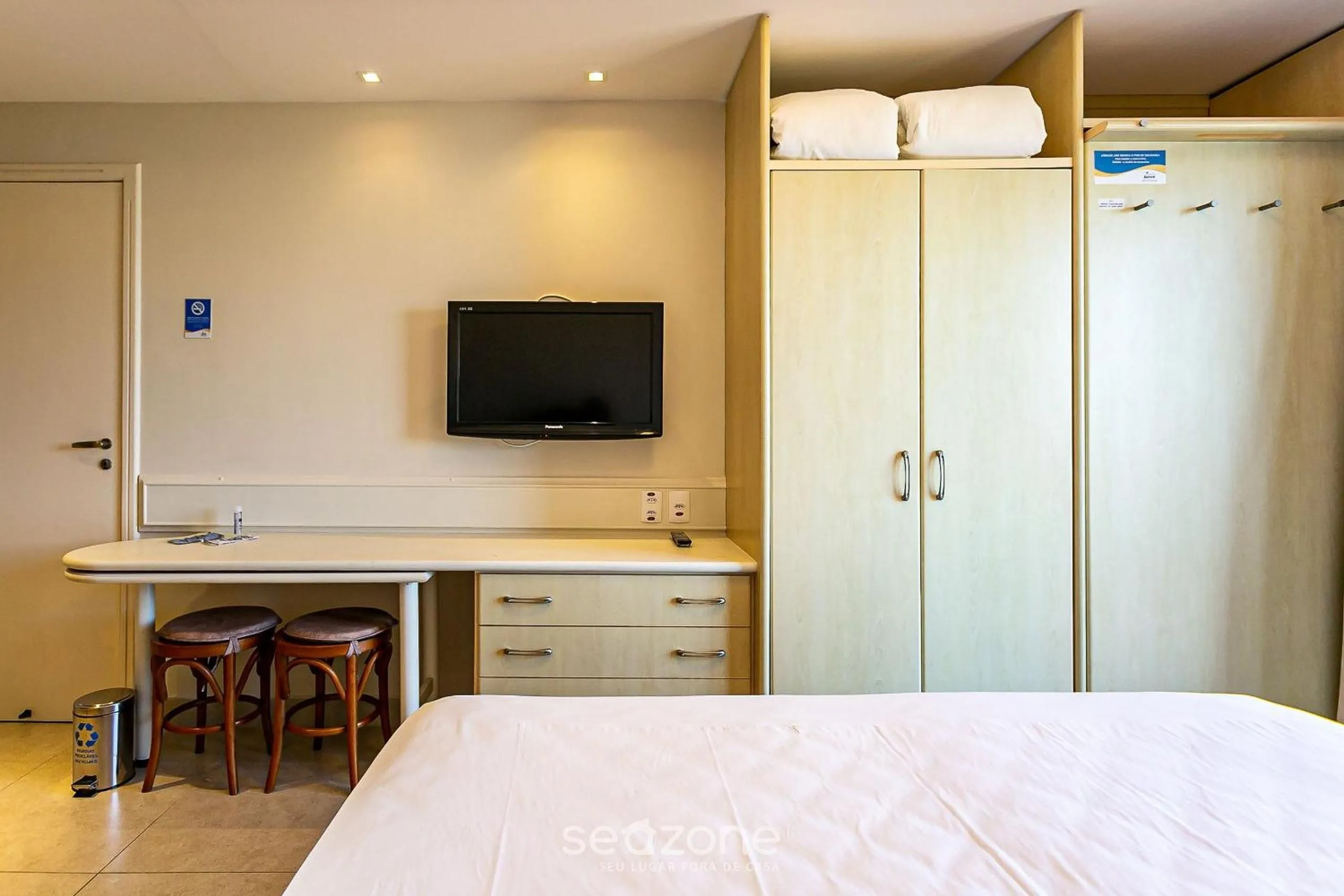 TV and multimedia, Bed in Estúdios Modernos em Resort pé na areia - Jurerê Beach Village JBVJR