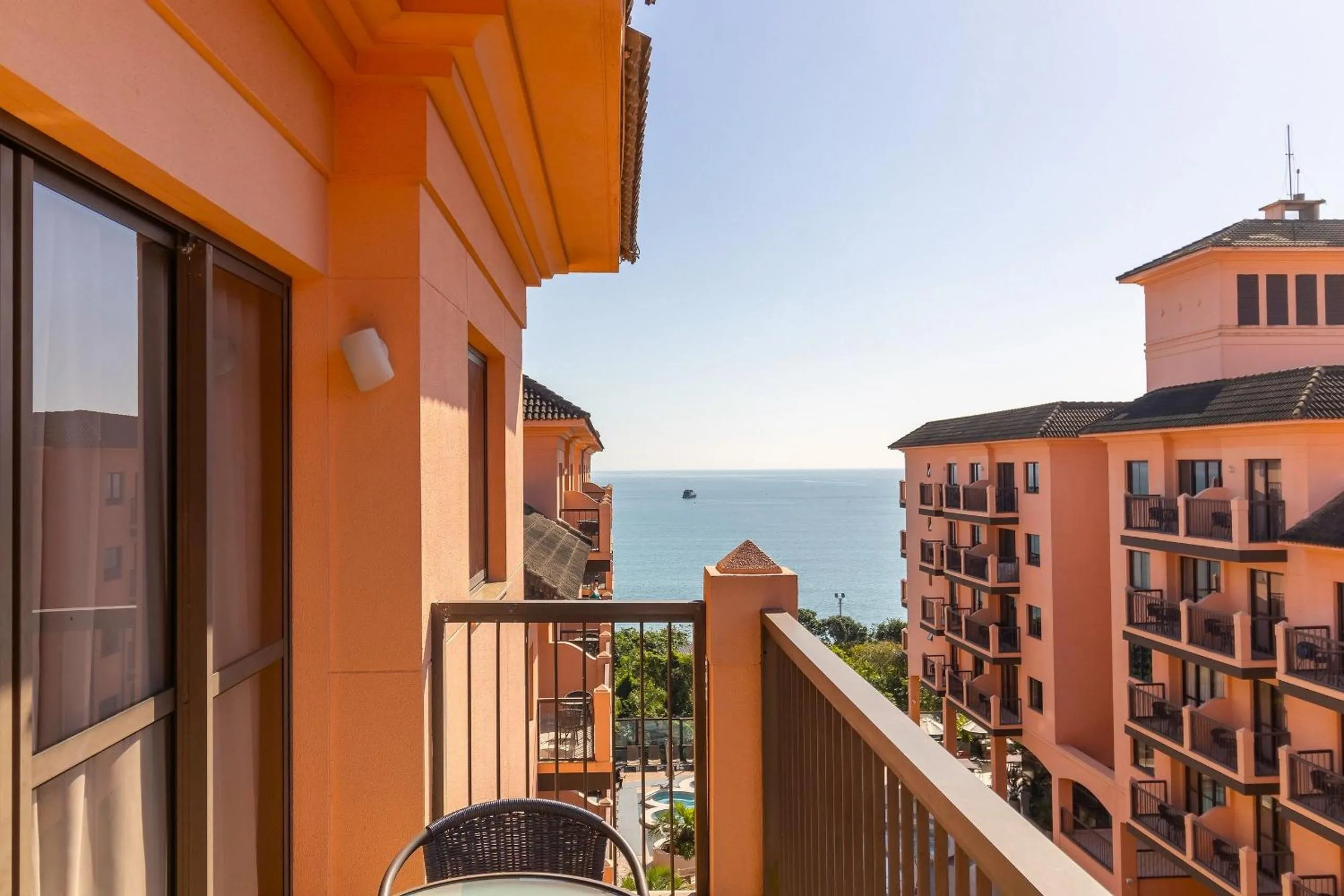Balcony/Terrace in Estúdios Modernos em Resort pé na areia - Jurerê Beach Village JBVJR