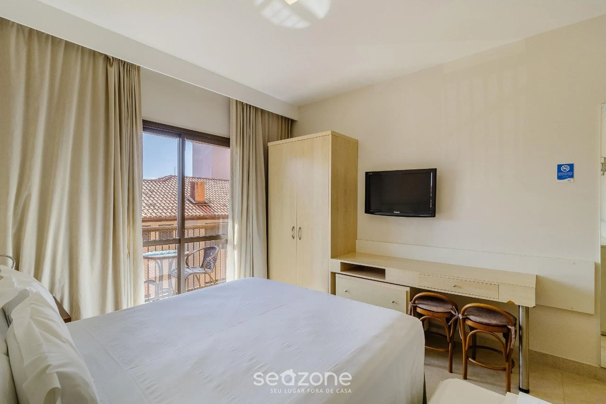 TV and multimedia, Bed in Estúdios Modernos em Resort pé na areia - Jurerê Beach Village JBVJR