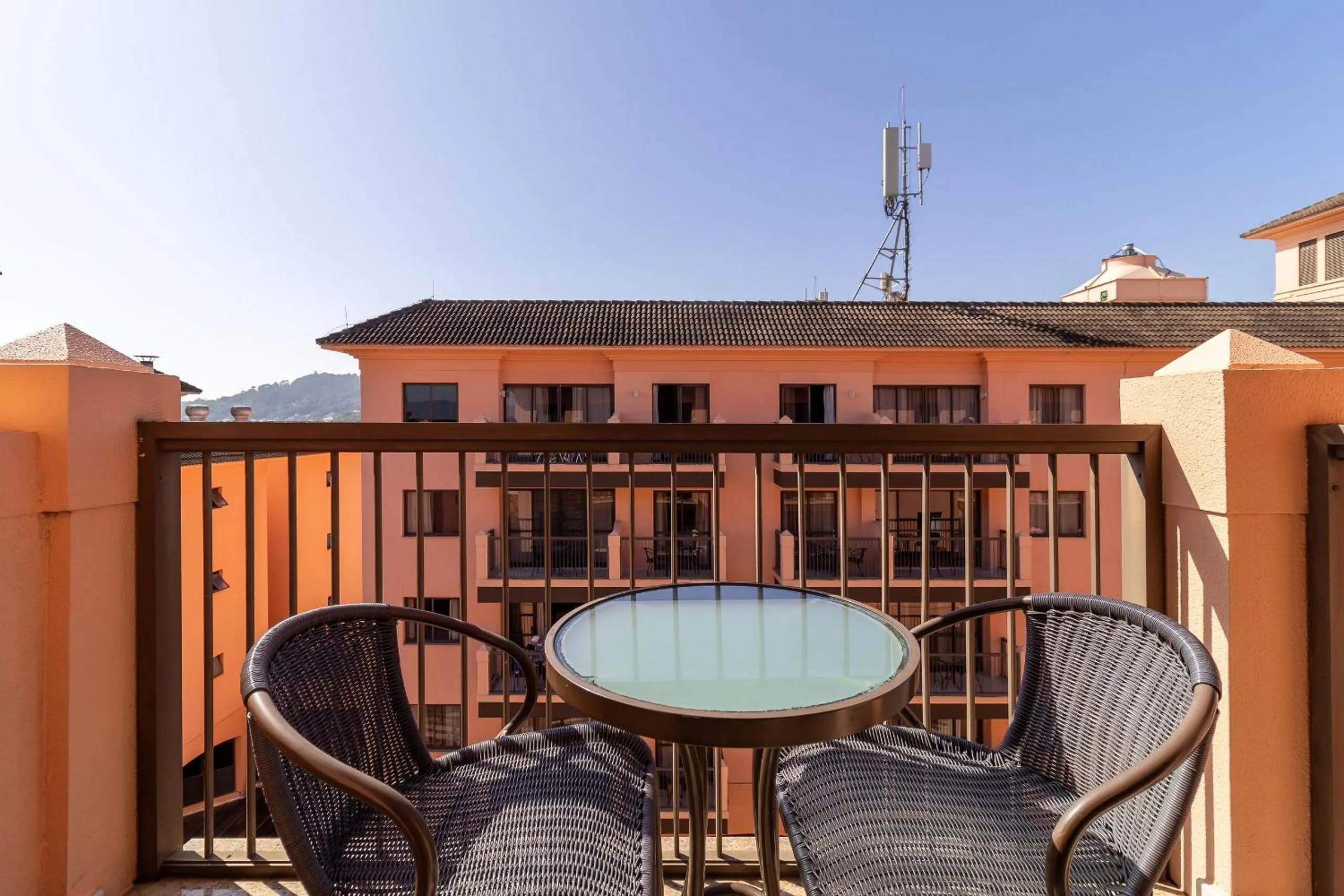 Balcony/Terrace in Estúdios Modernos em Resort pé na areia - Jurerê Beach Village JBVJR