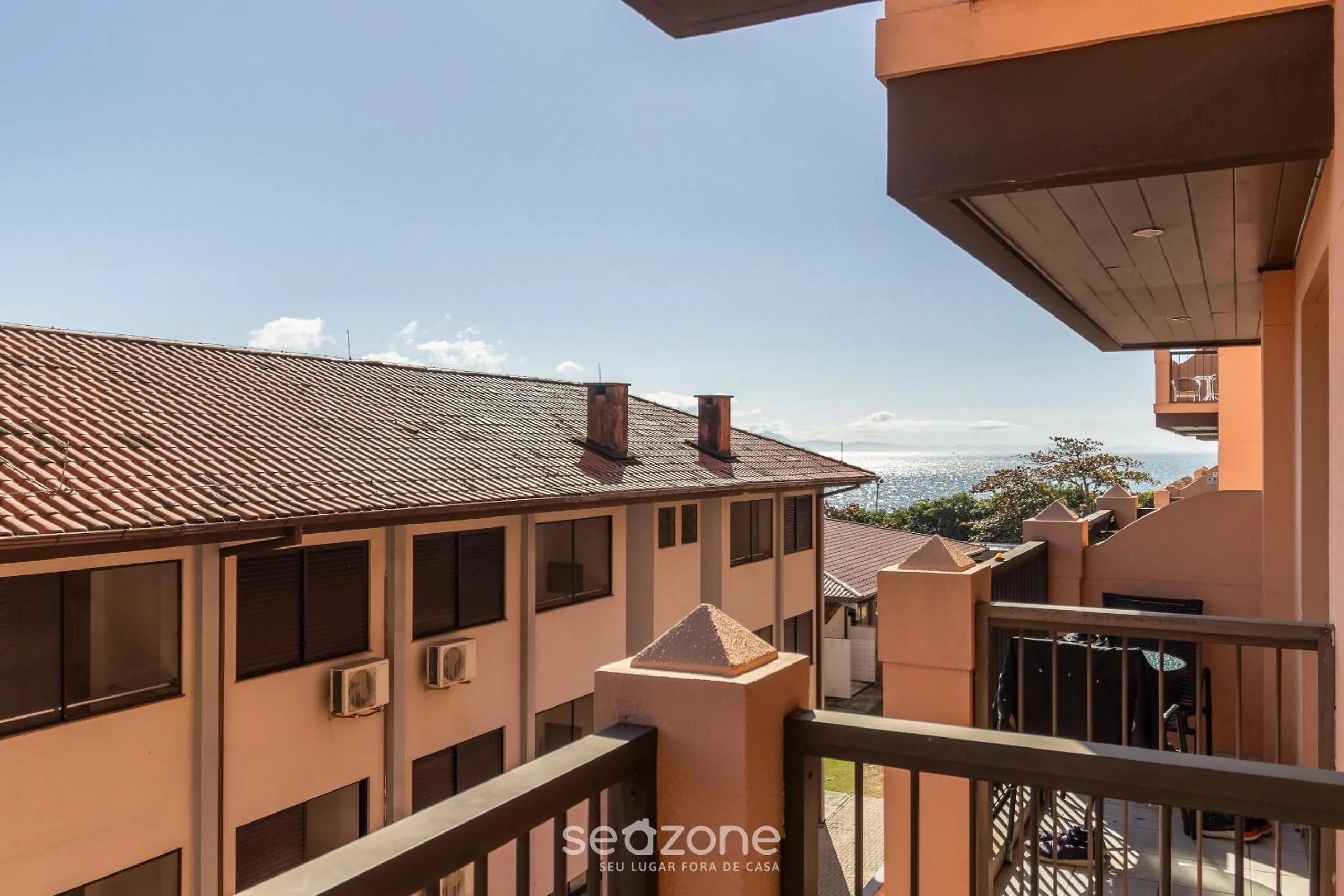 Balcony/Terrace in Estúdios Modernos em Resort pé na areia - Jurerê Beach Village JBVJR