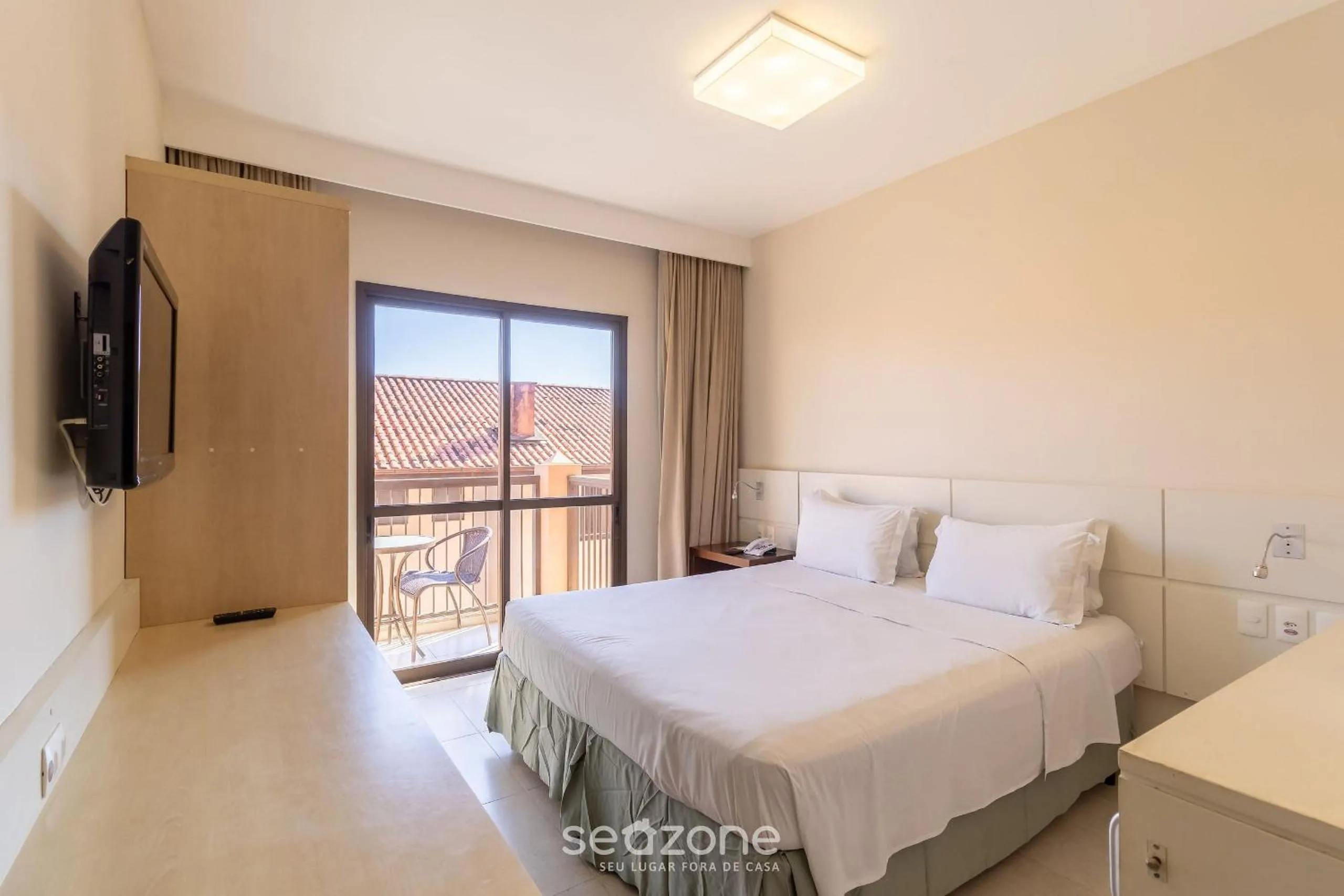 Bed in Estúdios Modernos em Resort pé na areia - Jurerê Beach Village JBVJR