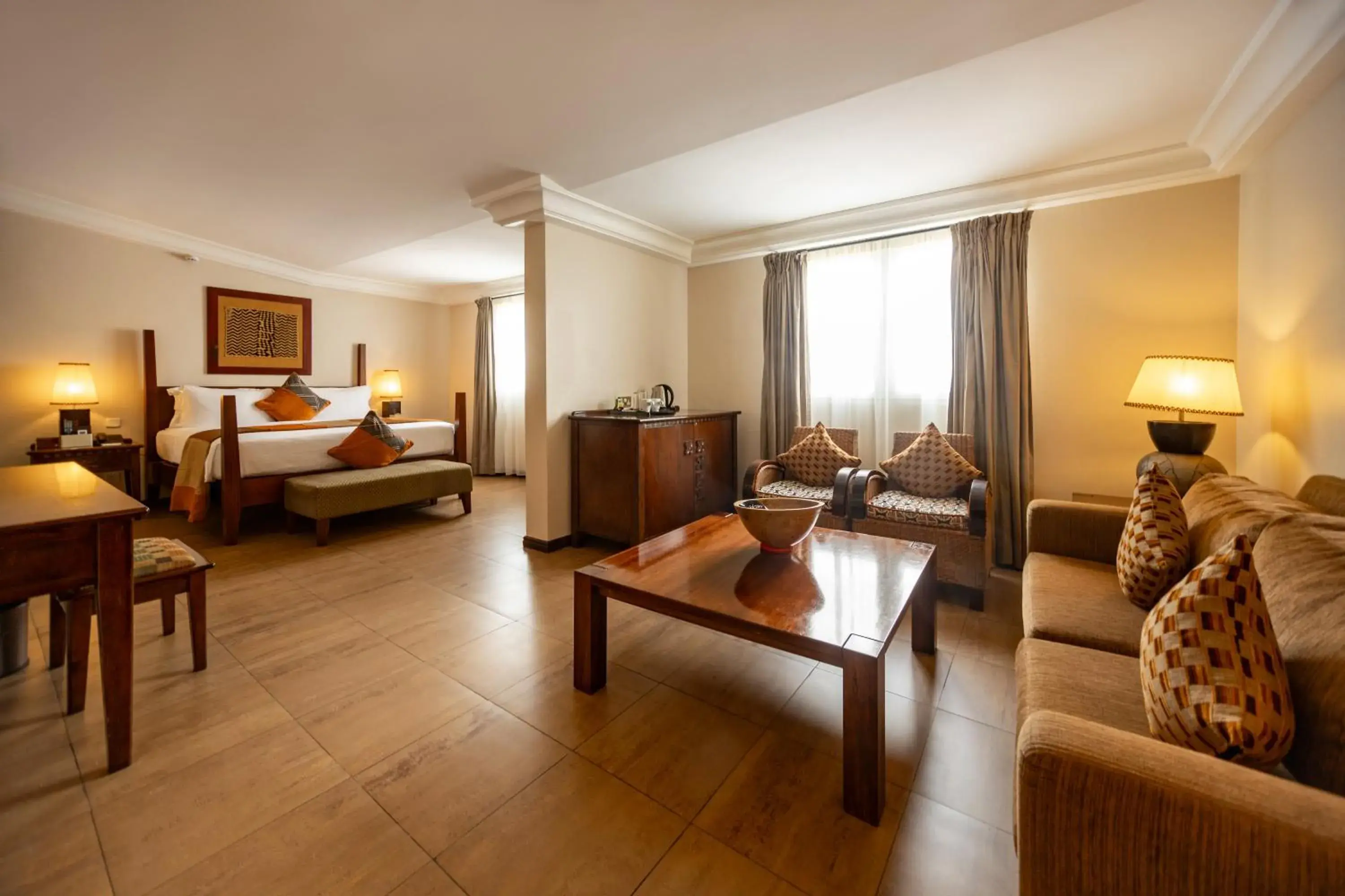 Bed in The African Regent Hotel Bed in The African Regent Hotel