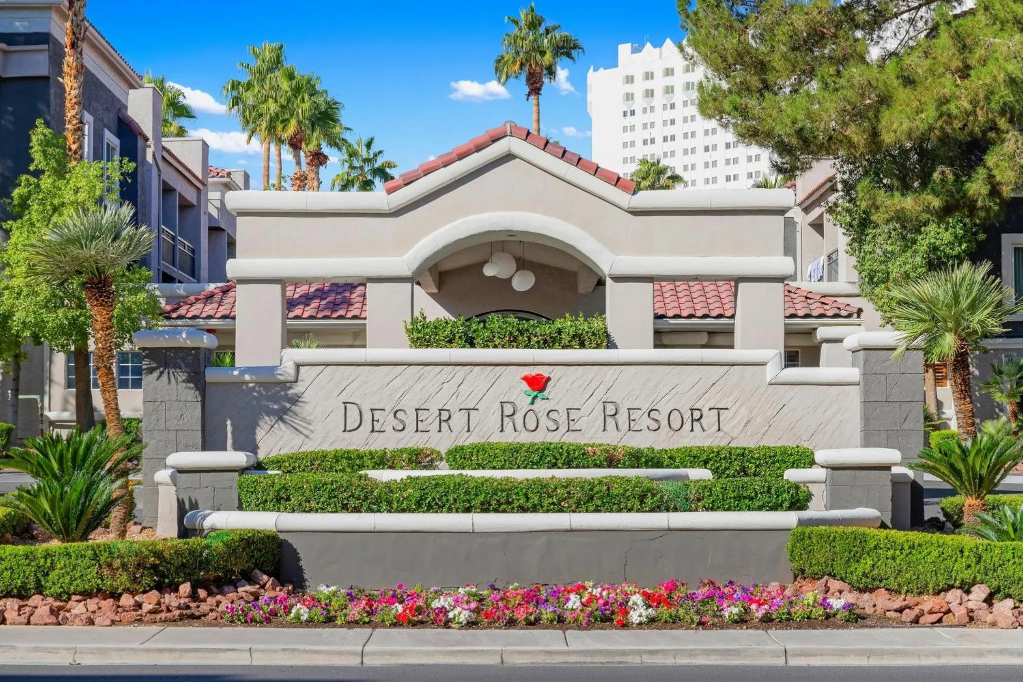 Property building in Desert Rose Resort