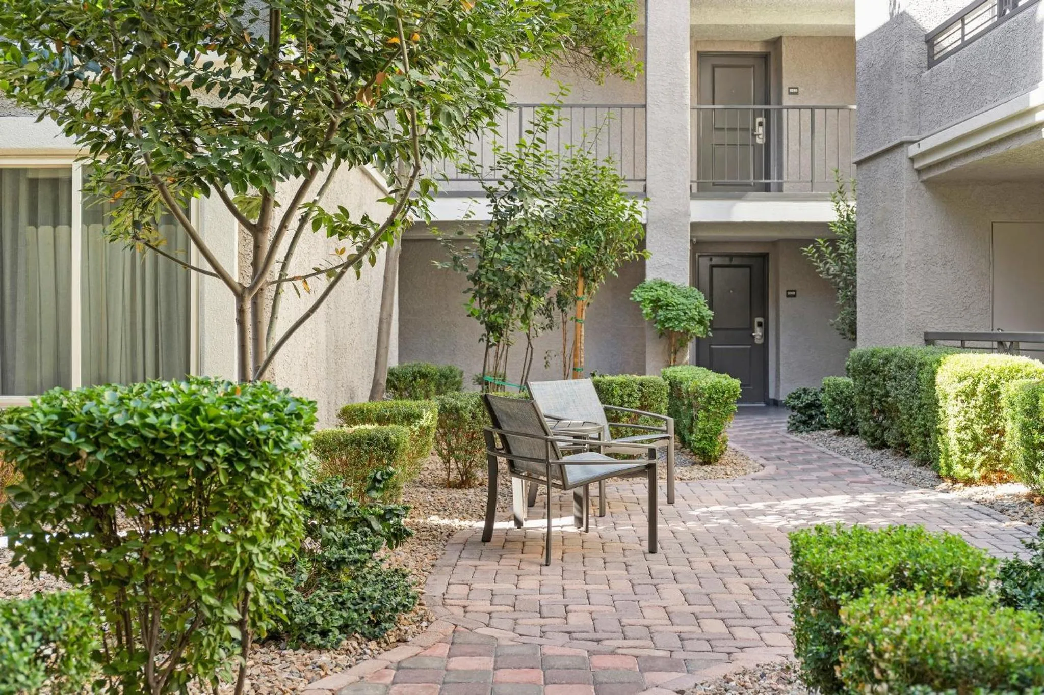 Inner courtyard view in Desert Rose Resort