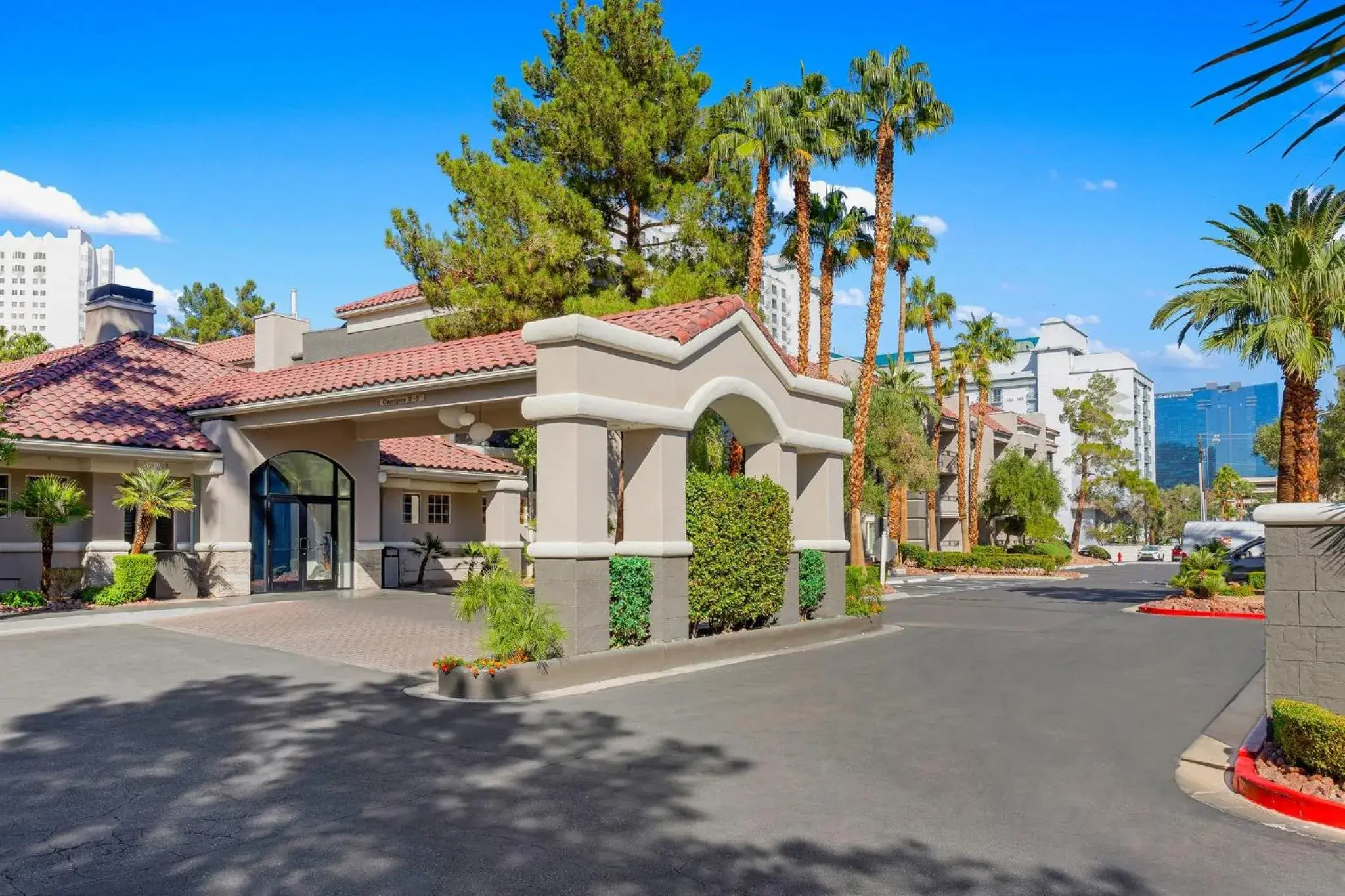 Property building in Desert Rose Resort Property building in Desert Rose Resort