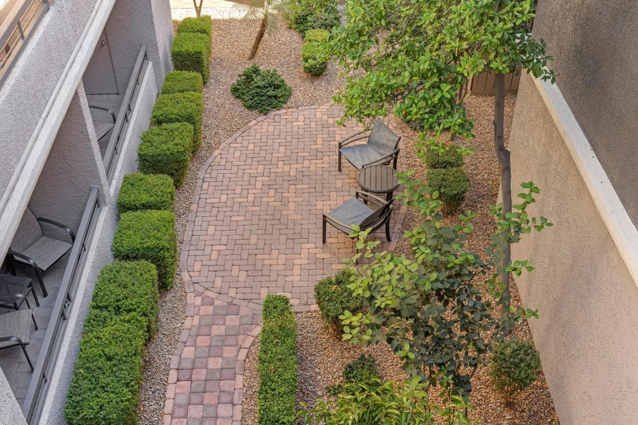 Inner courtyard view in Desert Rose Resort