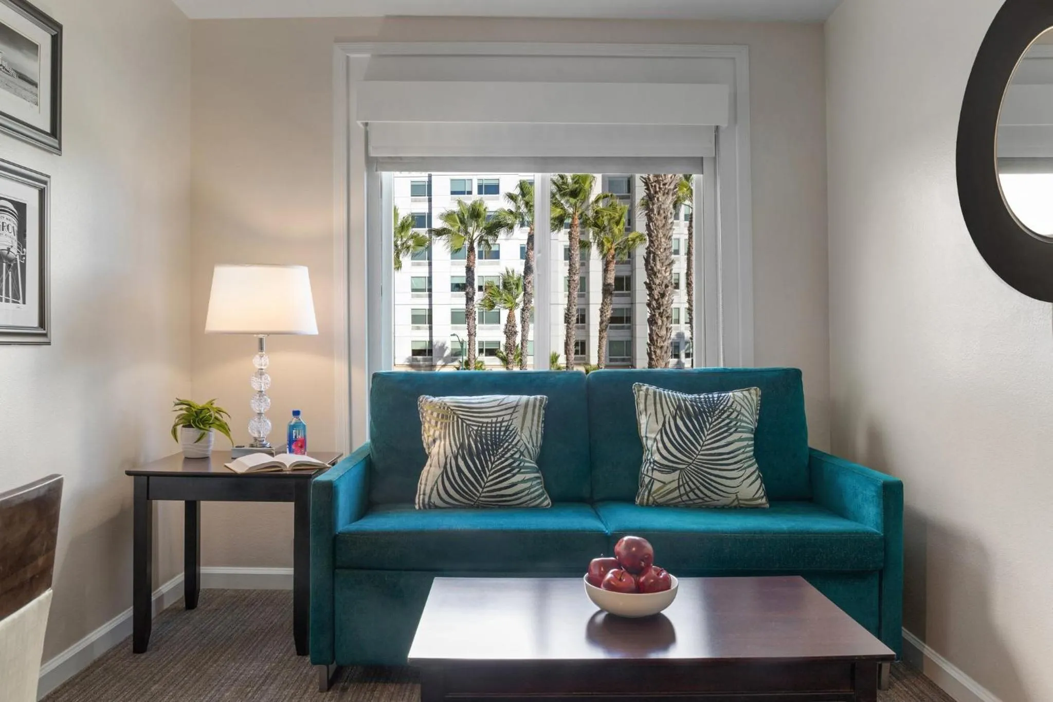 Living room in Peacock Suites