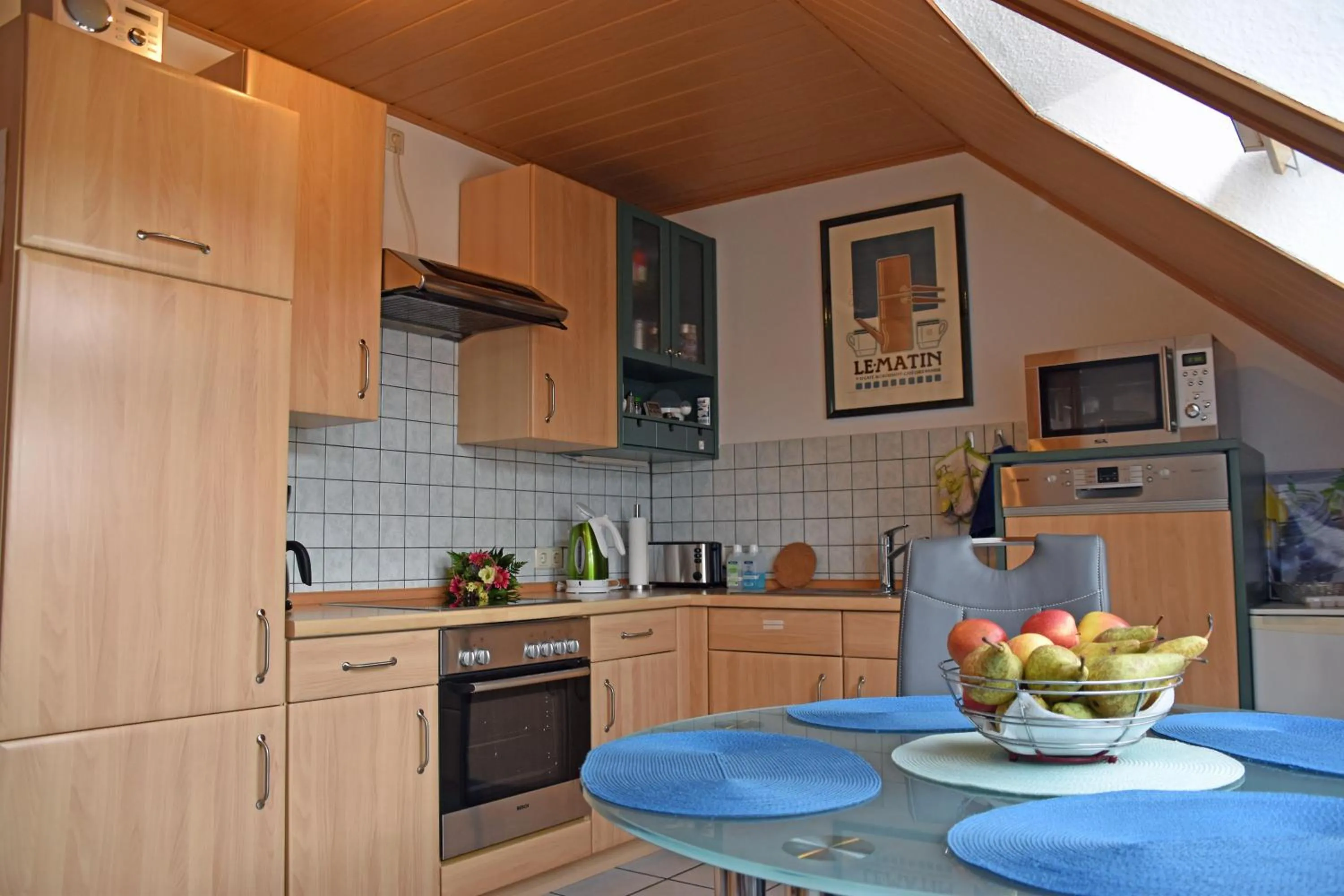Kitchen or kitchenette in Ferienwohnung Uchte