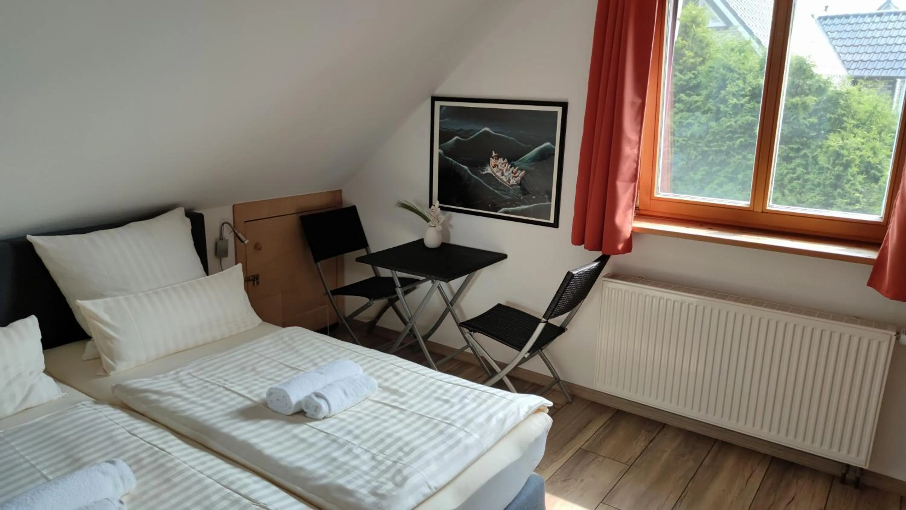 Bedroom, Bed in Ferienwohnung Uchte