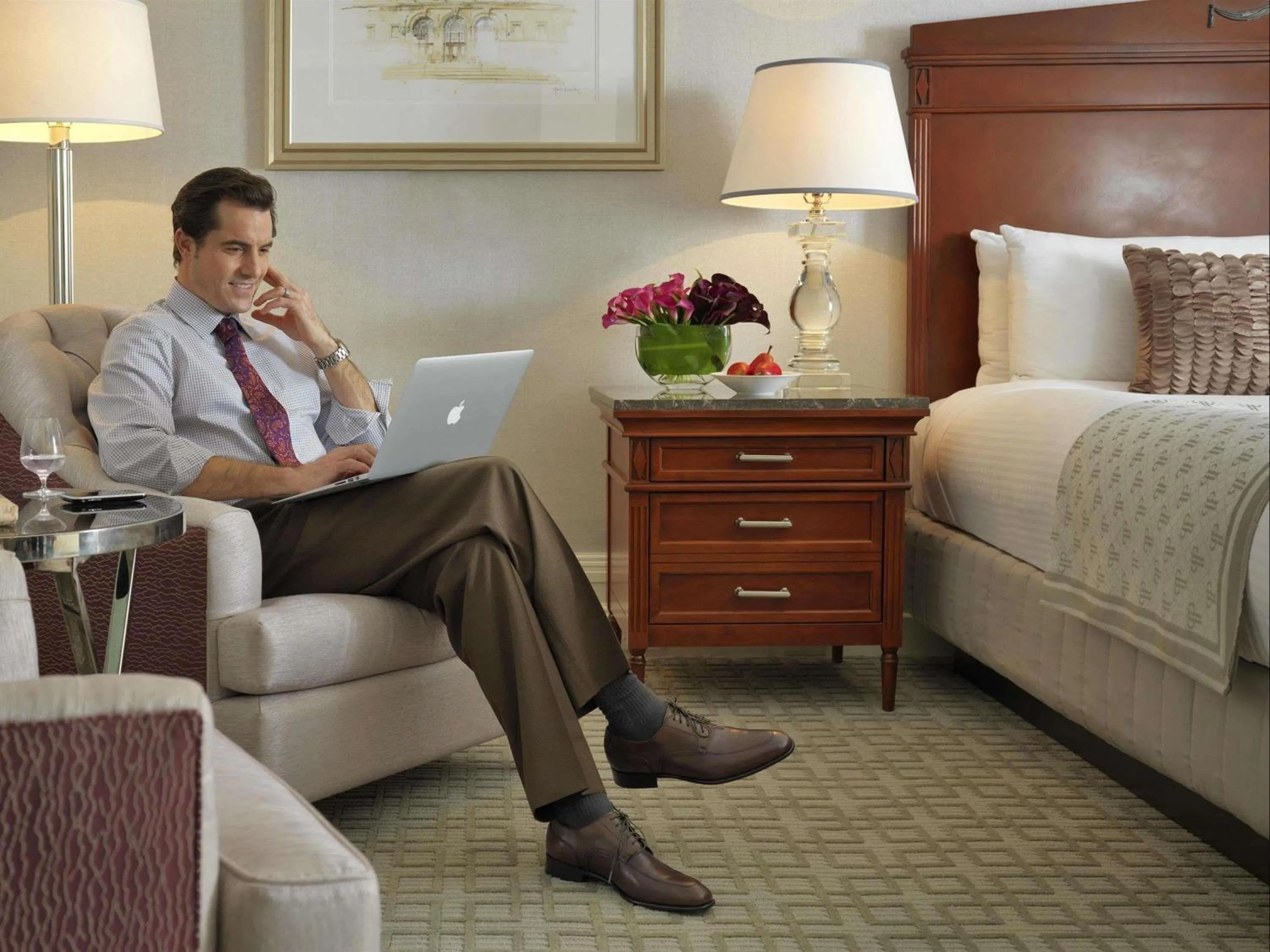 Bedroom, Bed in Fairmont Copley Plaza