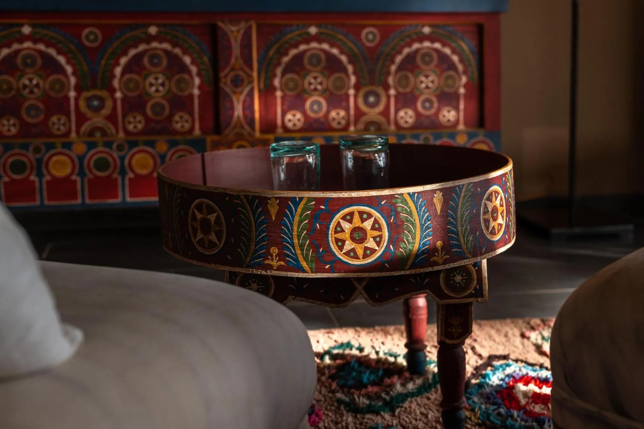 Seating area in Le Palais Paysan