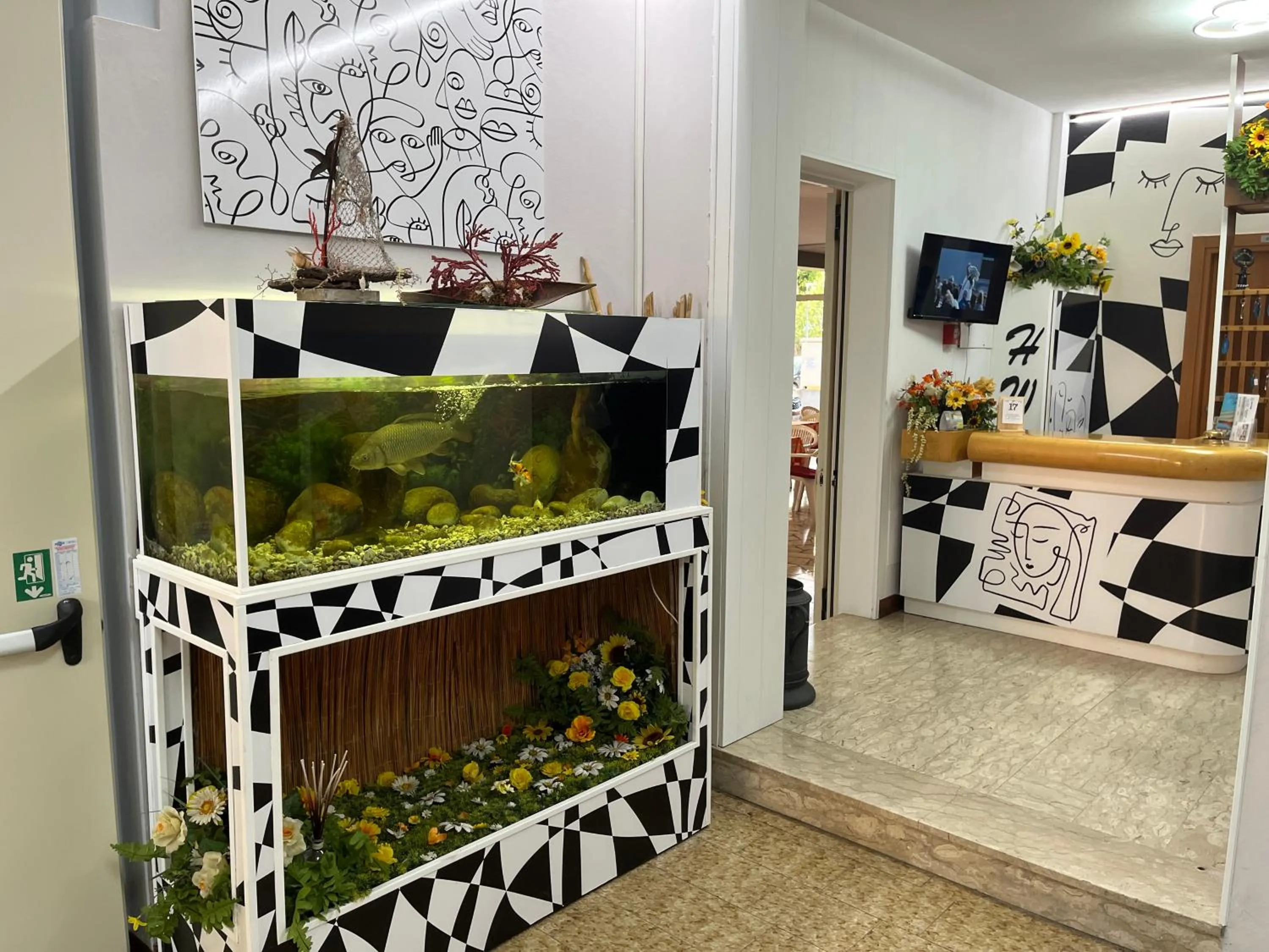 Lobby or reception in Hotel Wega