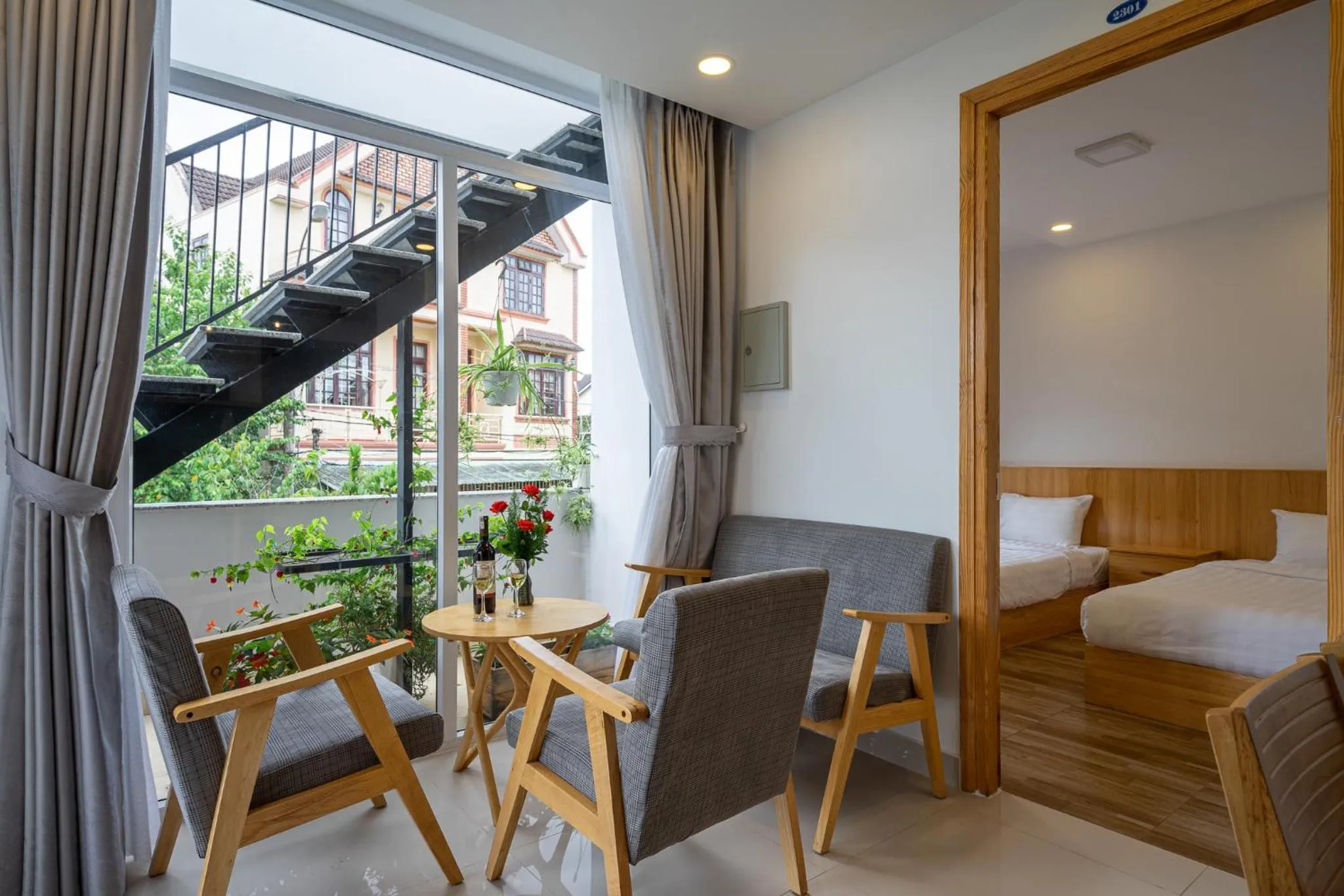 Bed in Đỗ Gia Bảo Villa