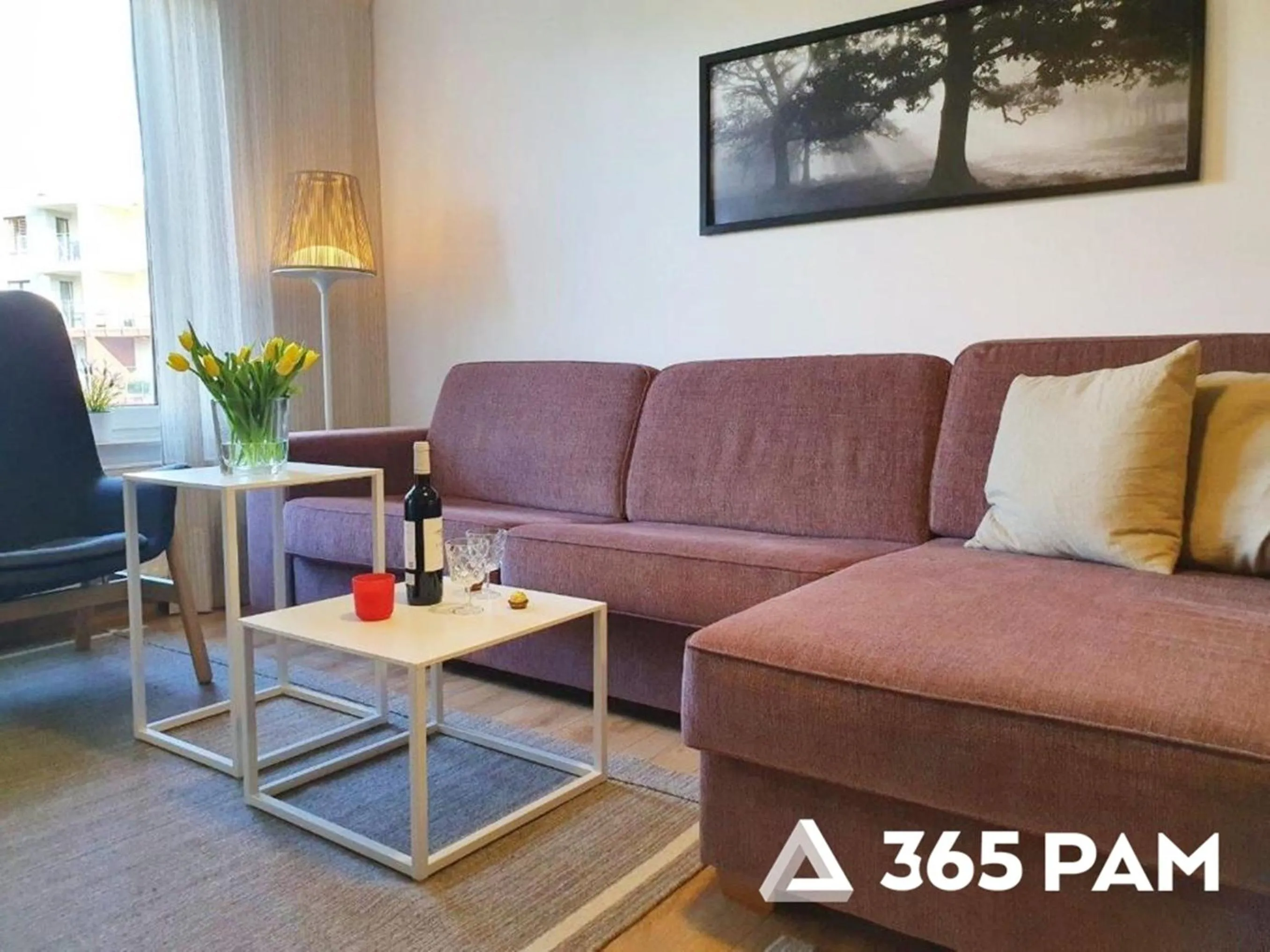 Living room in 365PAM - Apartament z BASENEM Polanki Park