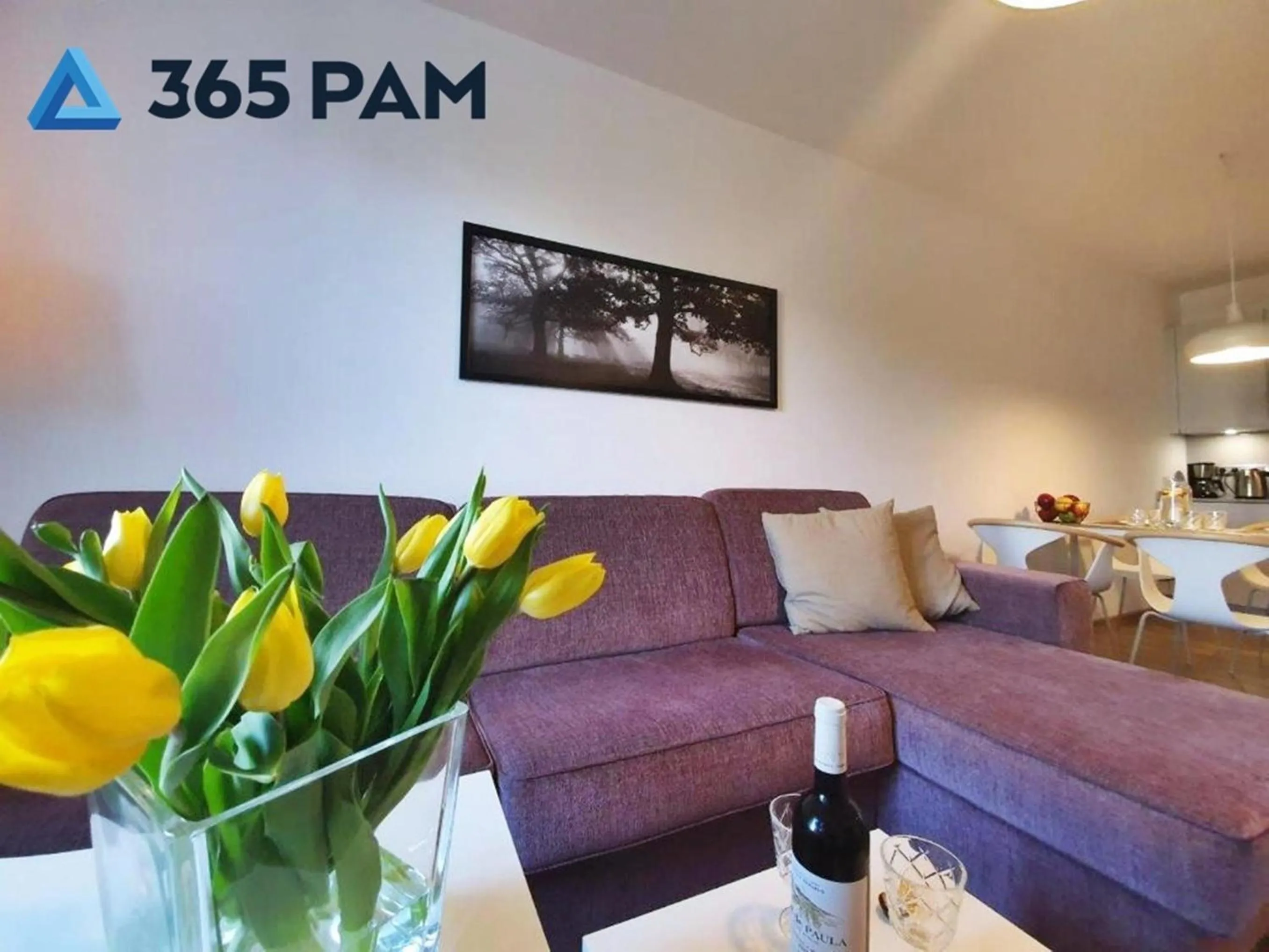 Living room in 365PAM - Apartament z BASENEM Polanki Park