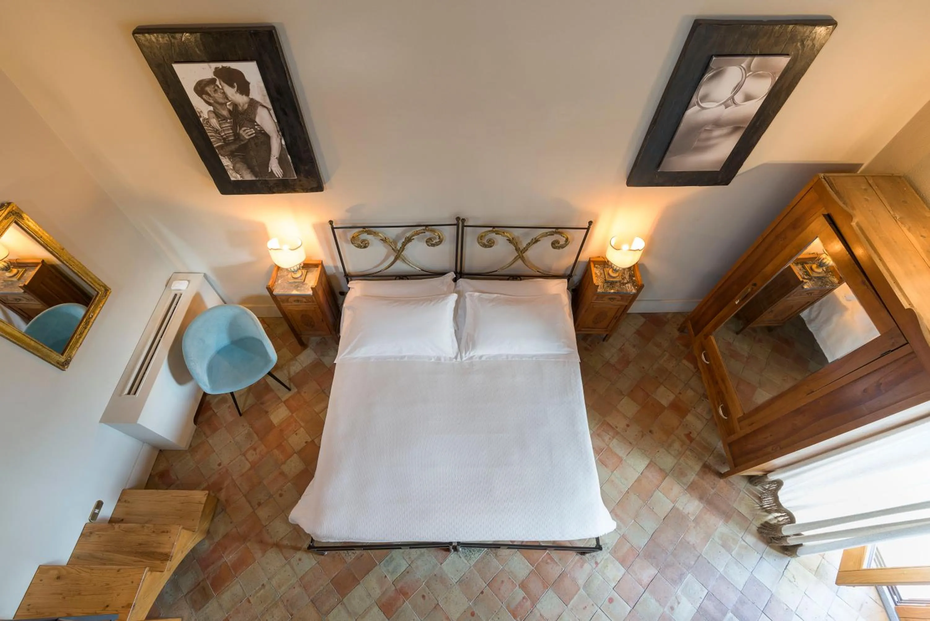 View (from property/room), Bed in Casa Arrigo