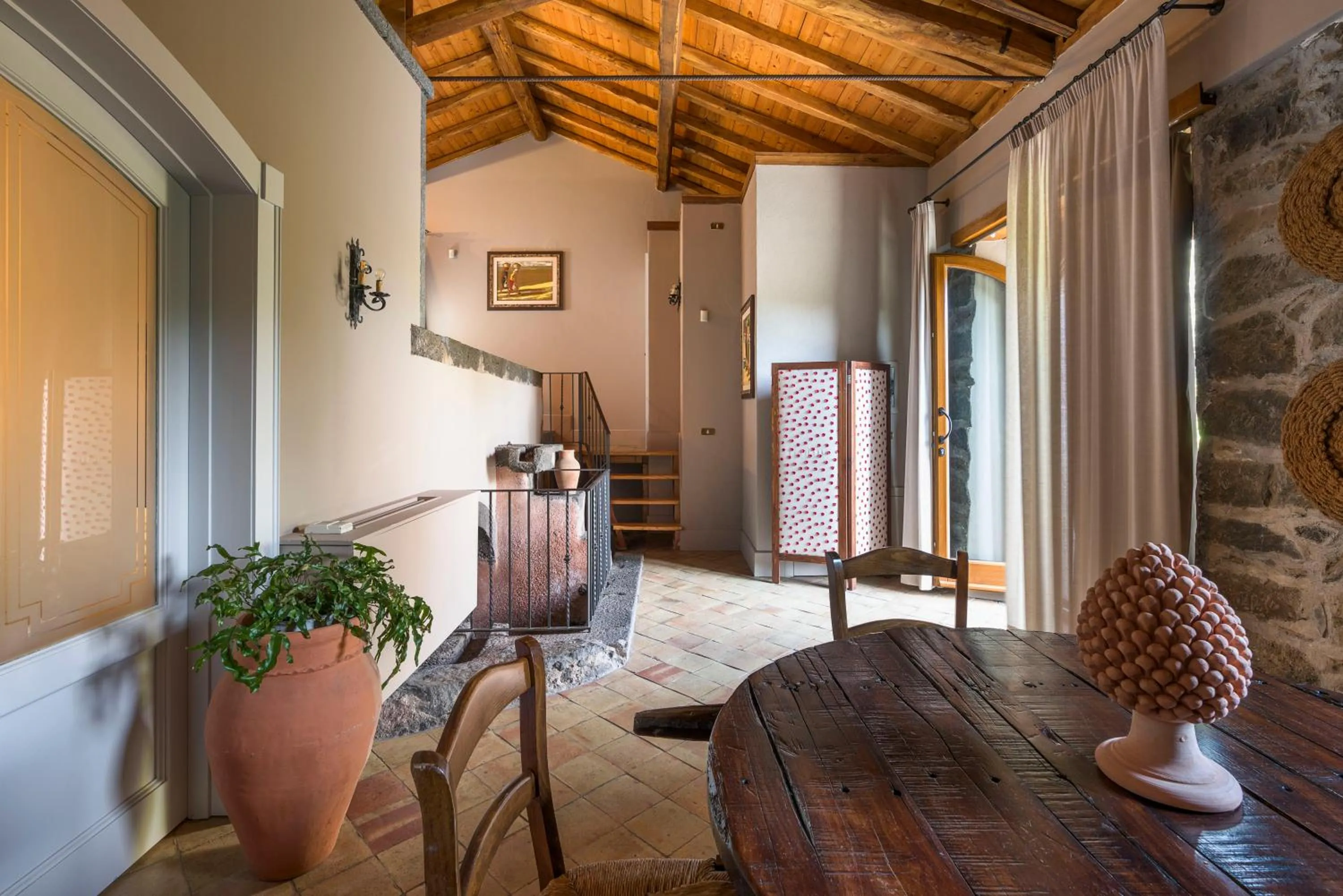 Dining area in Casa Arrigo