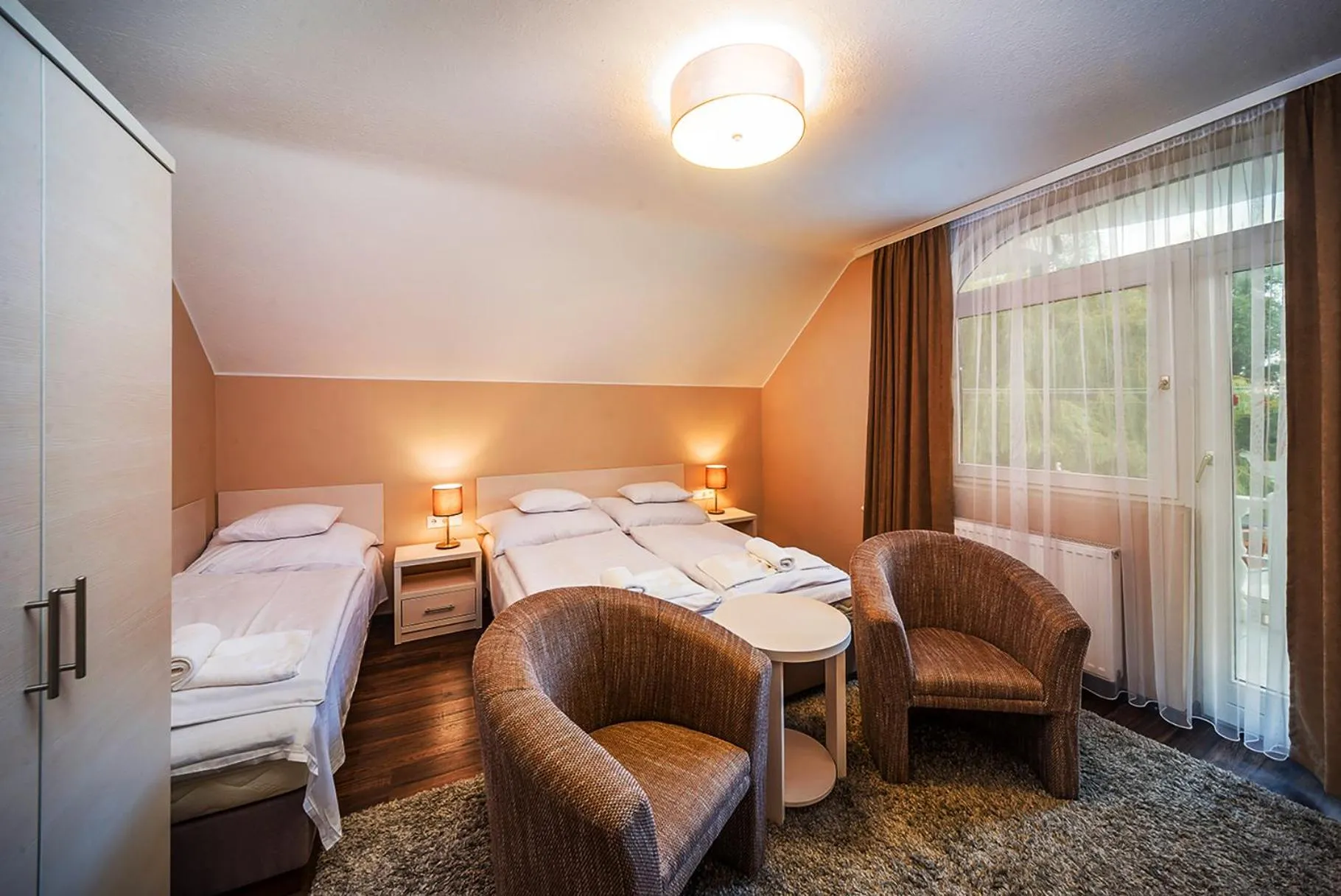 Bed in Tokajer Wellness Panzió