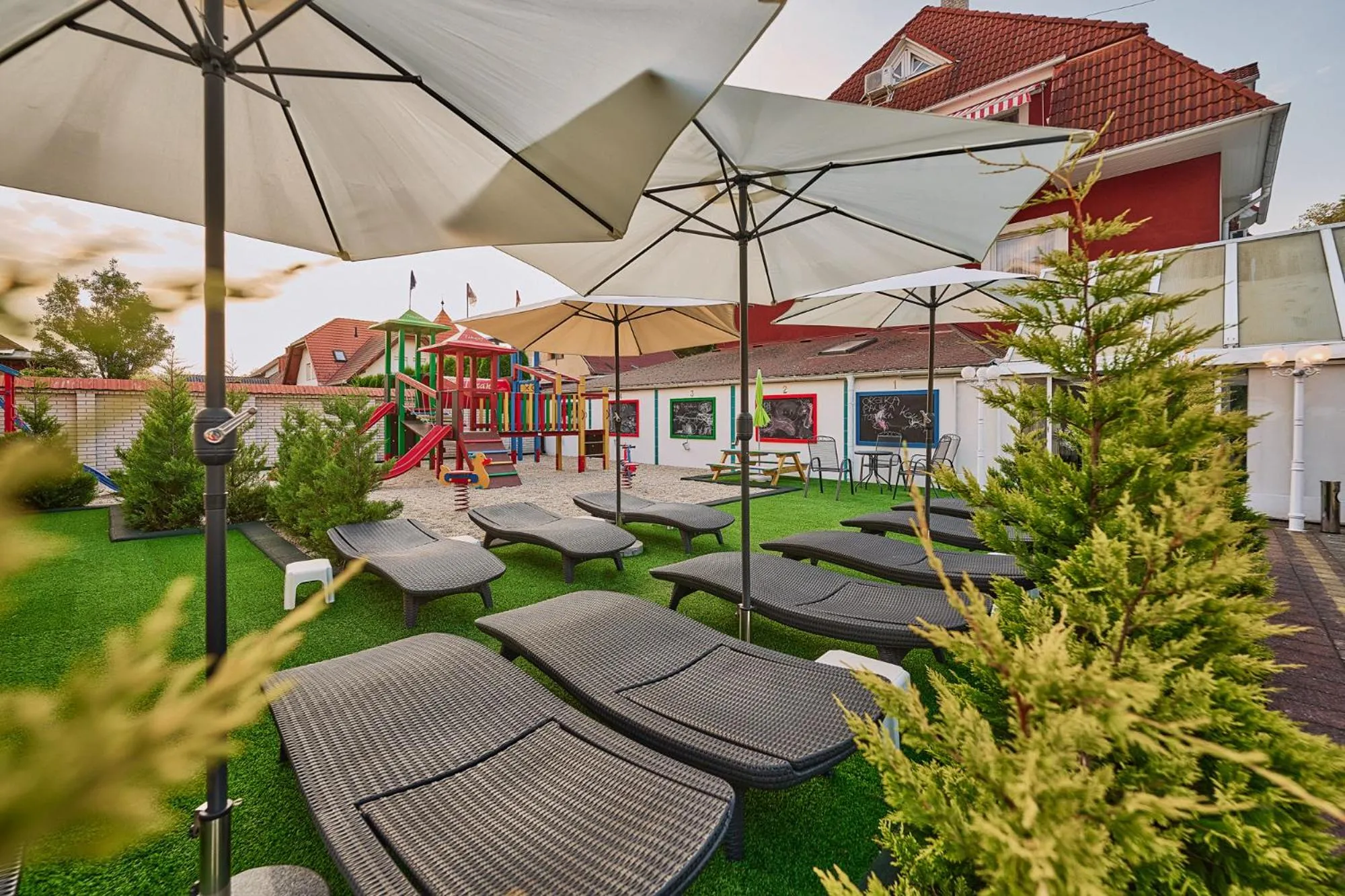Children play ground in Tokajer Wellness Panzió