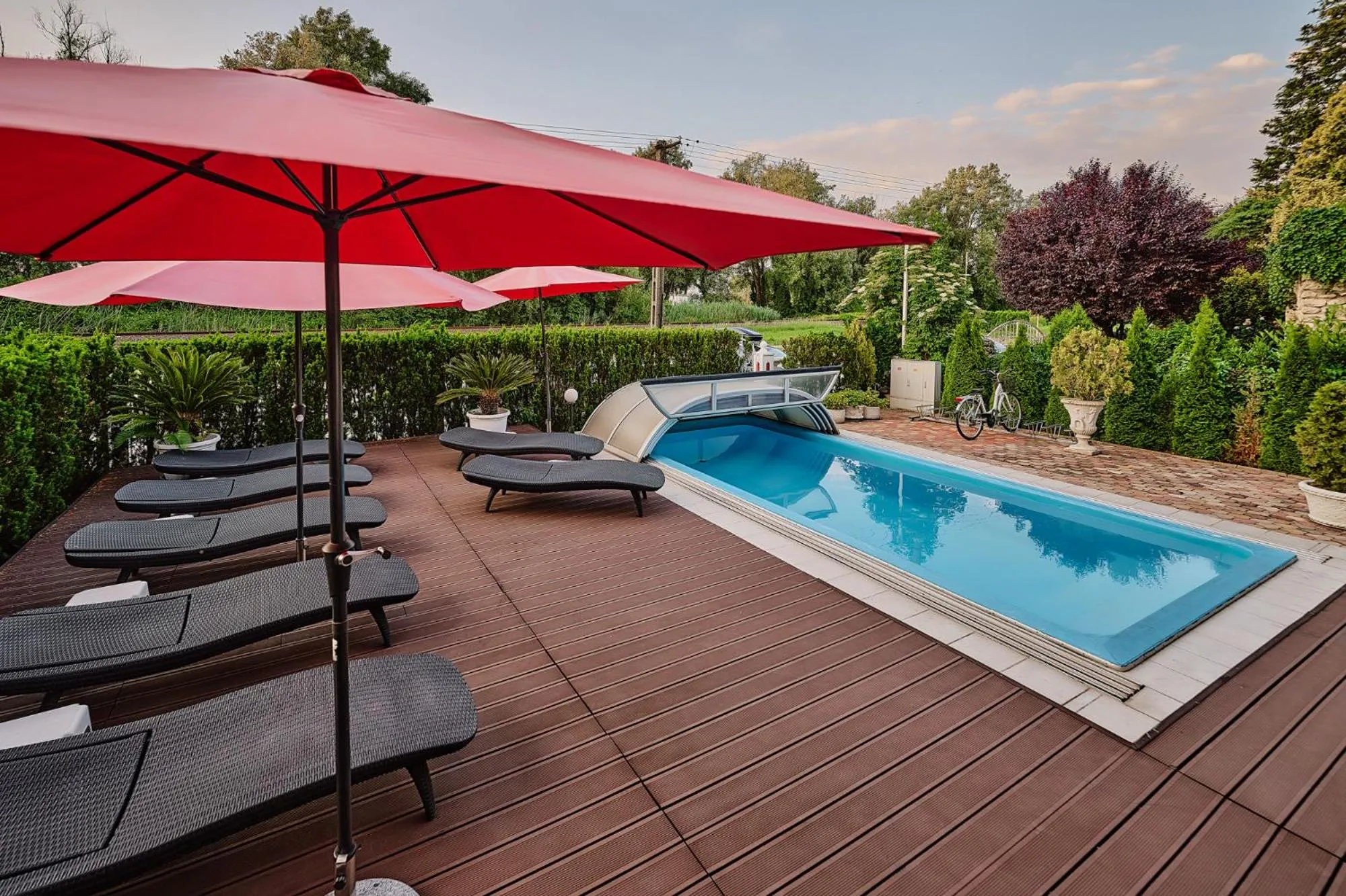 Pool view in Tokajer Wellness Panzió