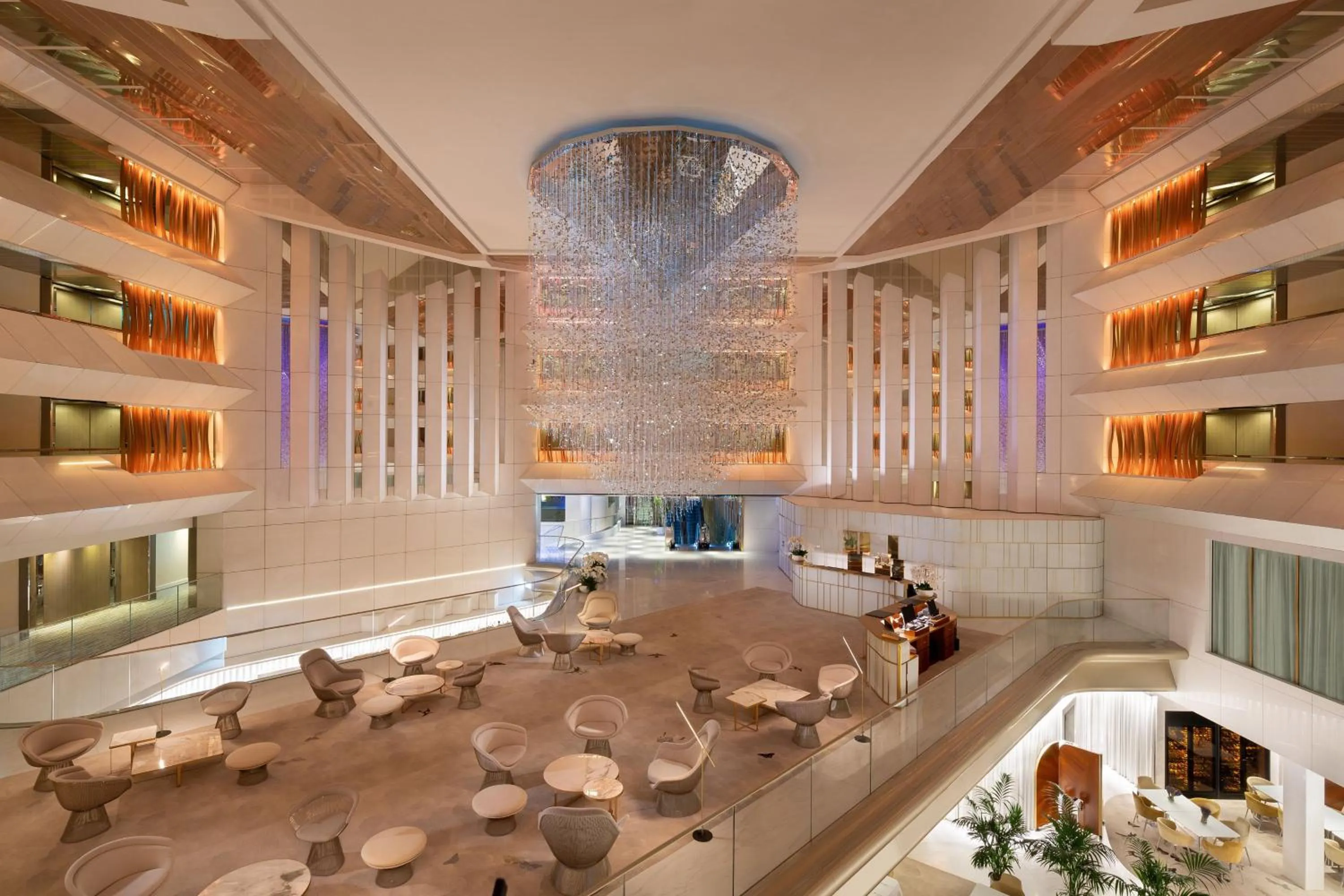 Lobby or reception in JW Marriott Cannes