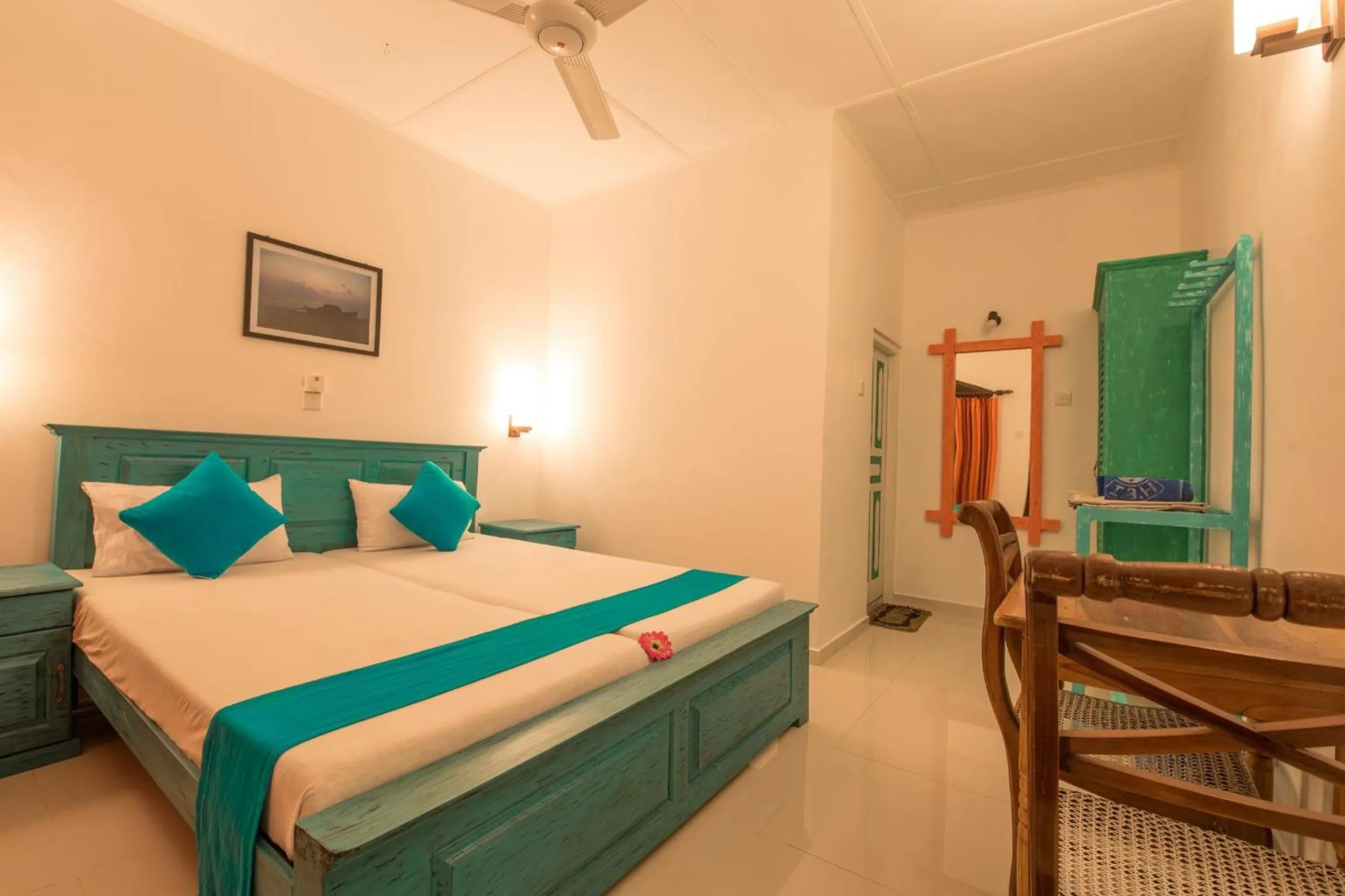 Bed in International Beach Hotel & Restaurant