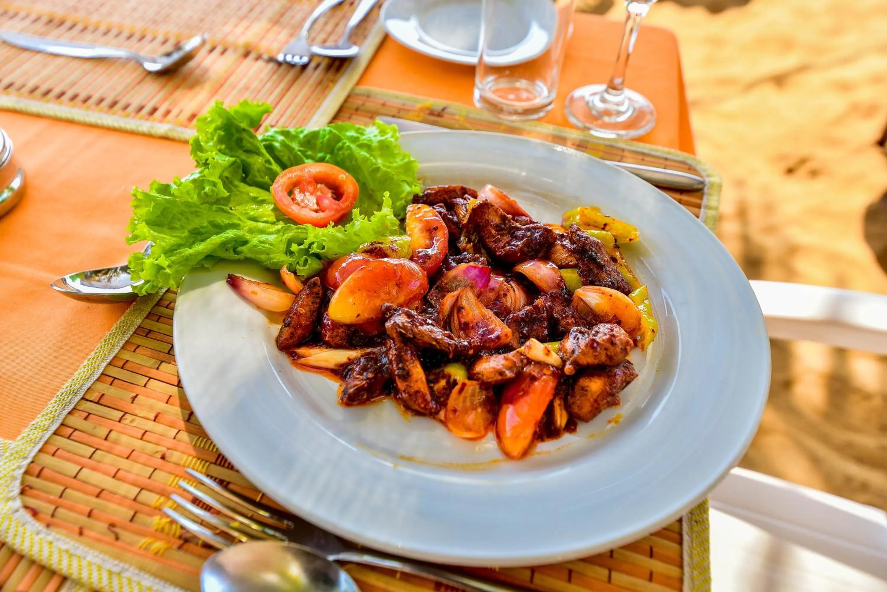 Food and drinks in International Beach Hotel & Restaurant